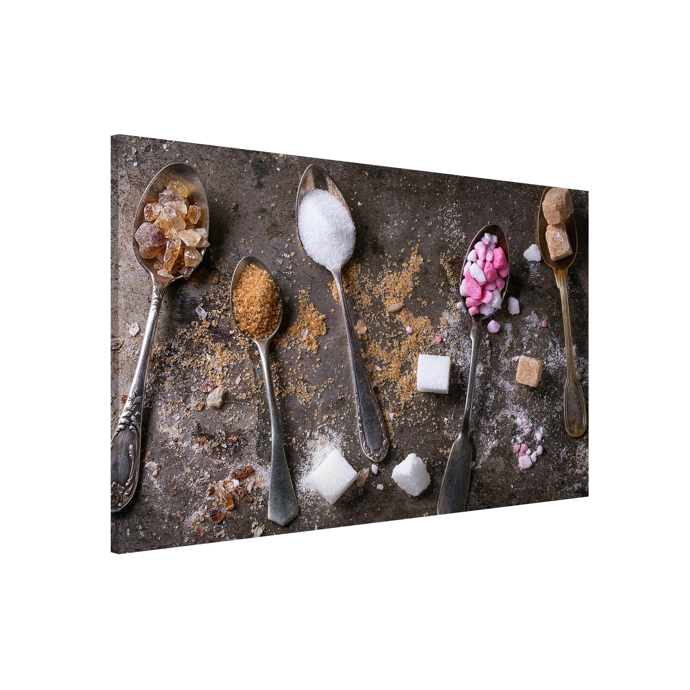 Magnettafel - Querformat 3:2 Vintage Löffel mit Zucker