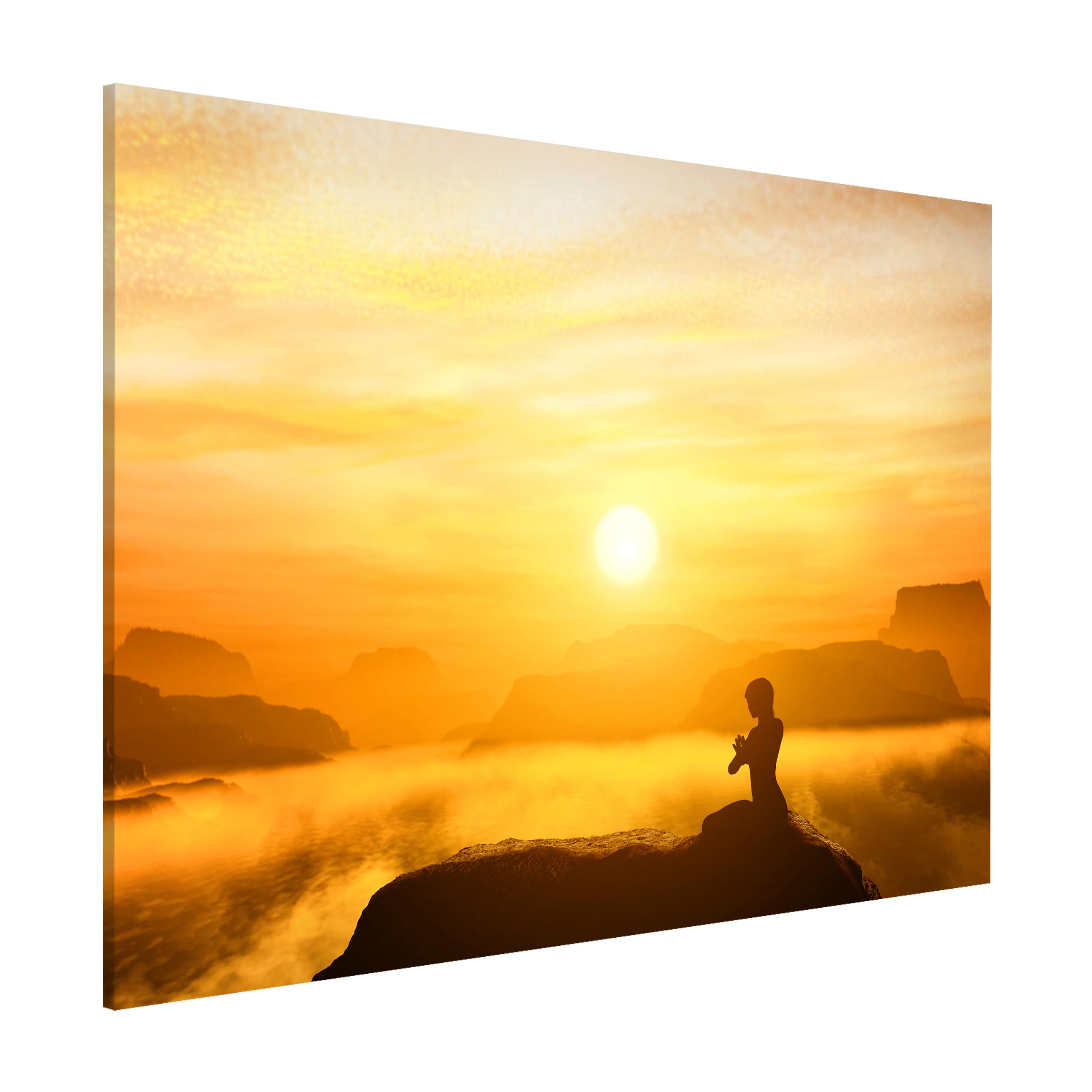 Magnettafel - Querformat 4:3 Yoga Meditation