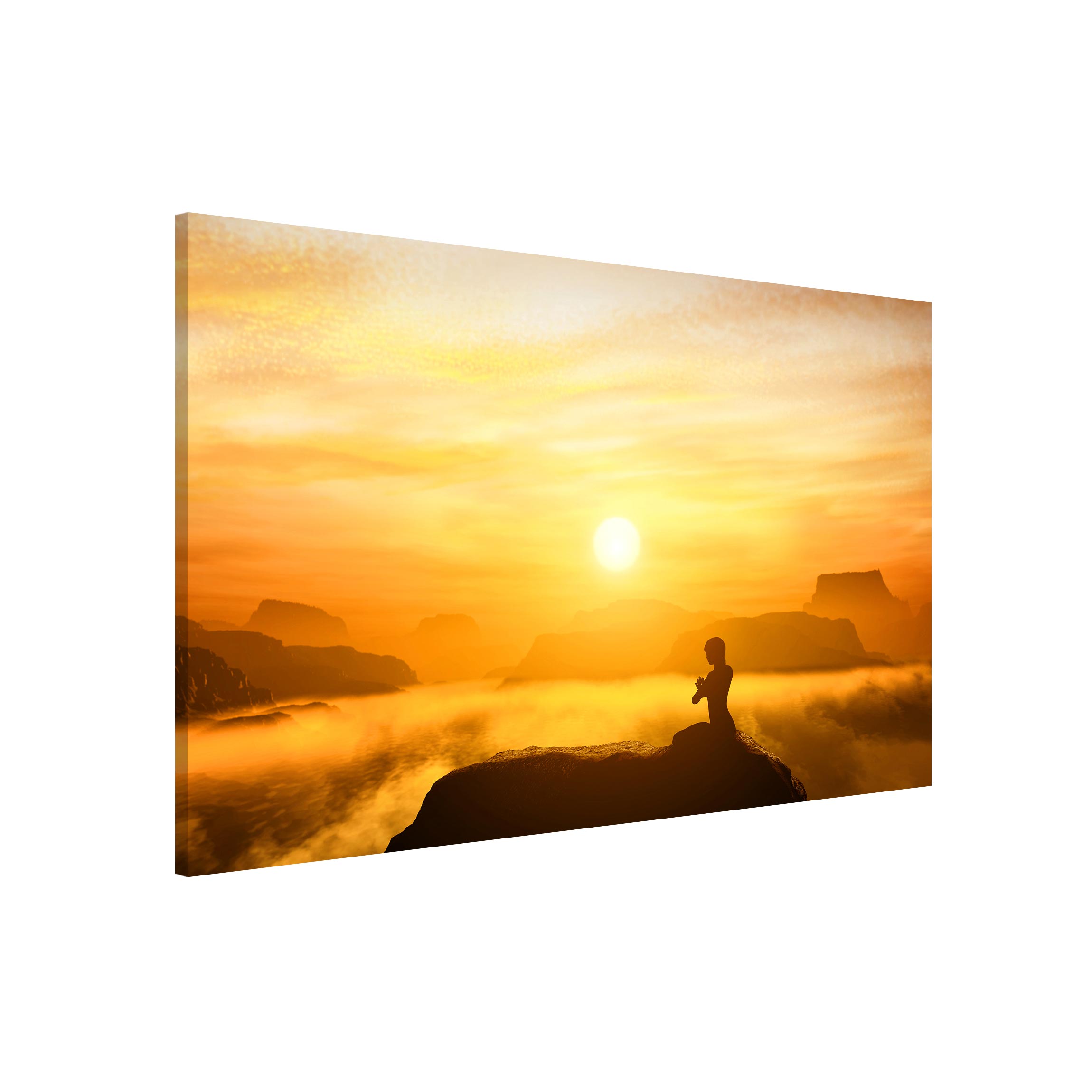 Magnettafel - Querformat 3:2 Yoga Meditation