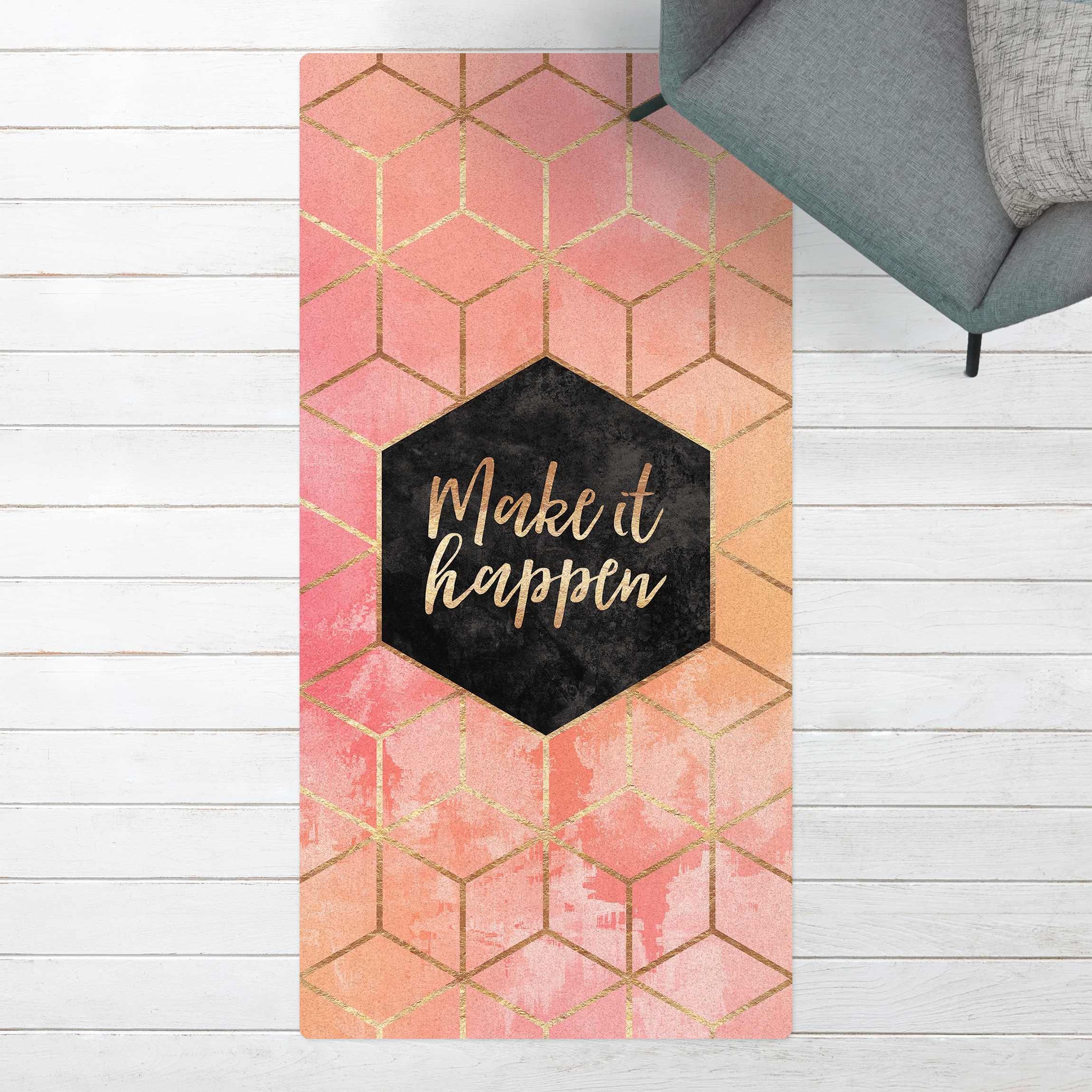 Kork-Teppich Make It Happen Geometrie Pastell