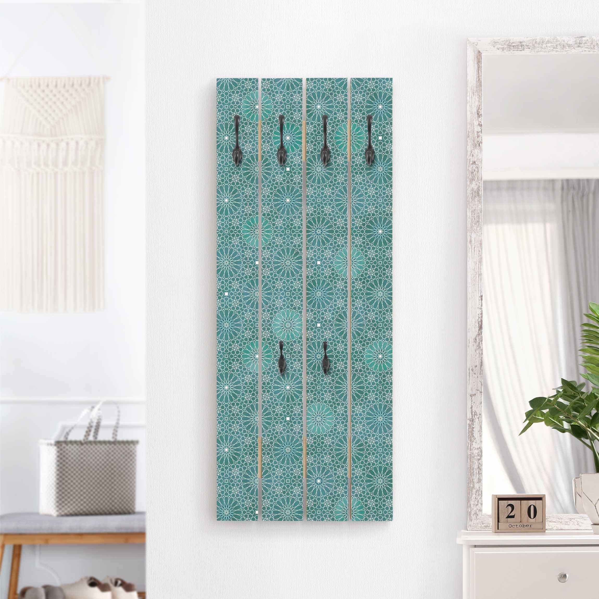 Wandgarderobe Marokkanisches Blumen Muster