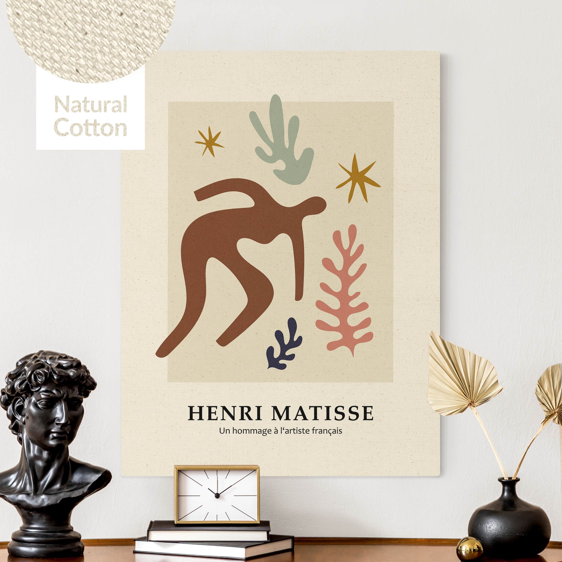 Leinwandbild auf Canvas Natural Matisse Hommage - Im Garten