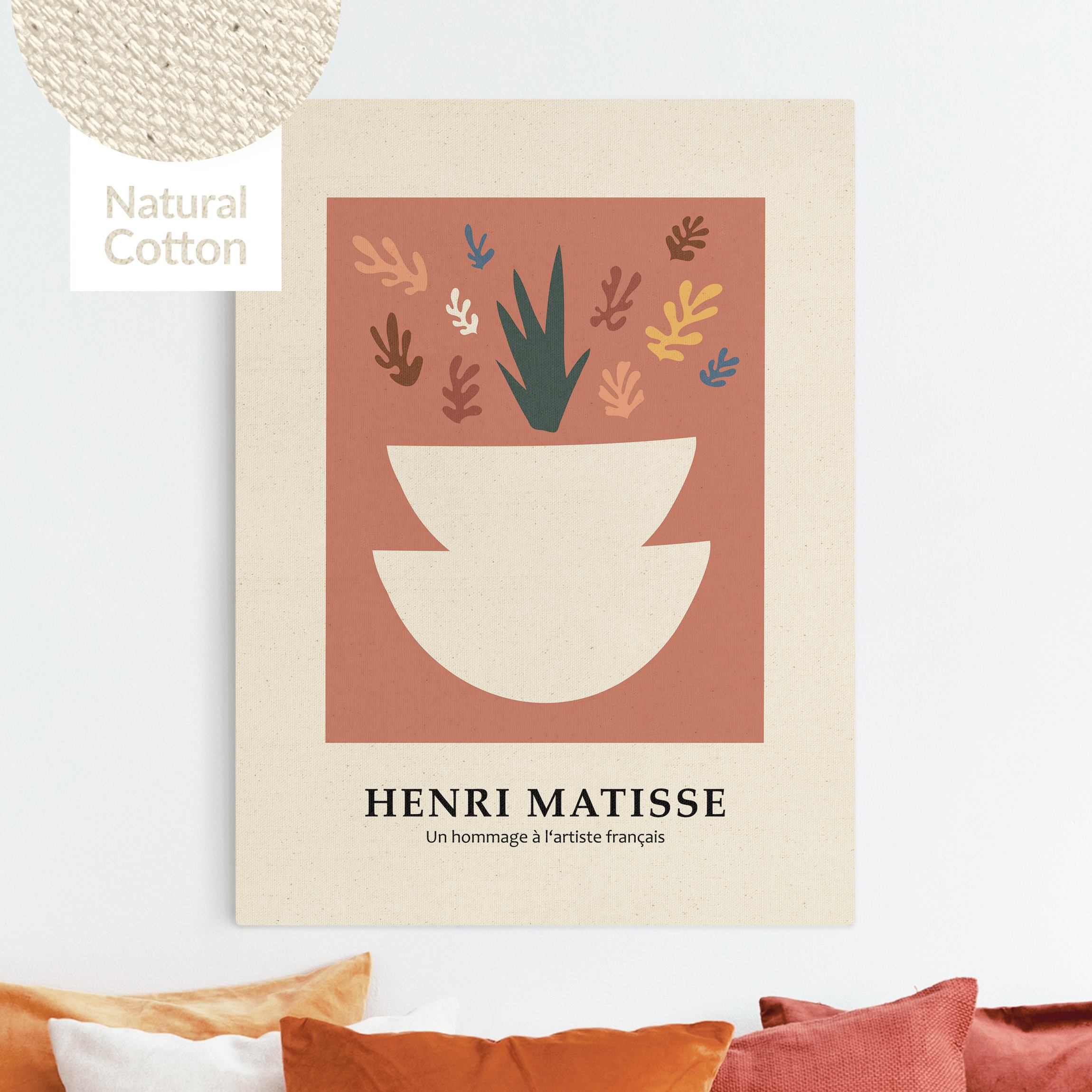 Leinwandbild auf Naturcanvas Matisse Hommage - Pflanzen