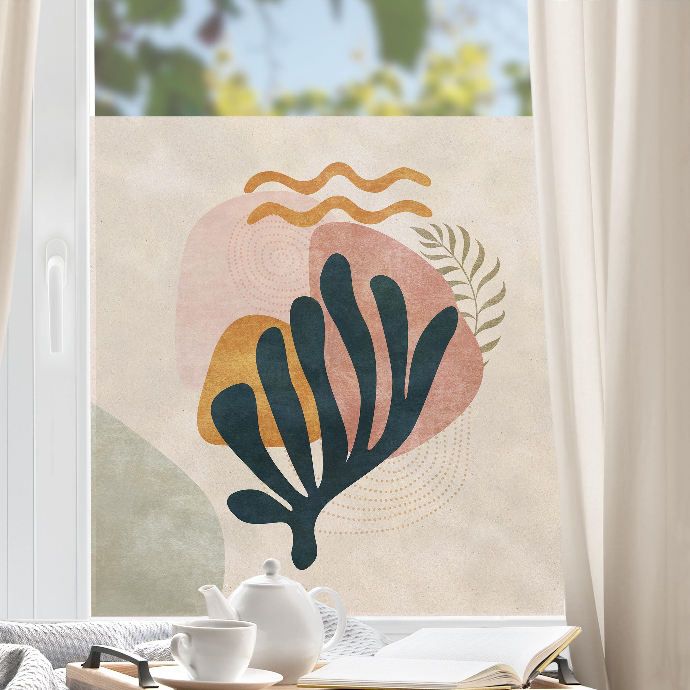 Fensterfolie Mediterrane Koralle