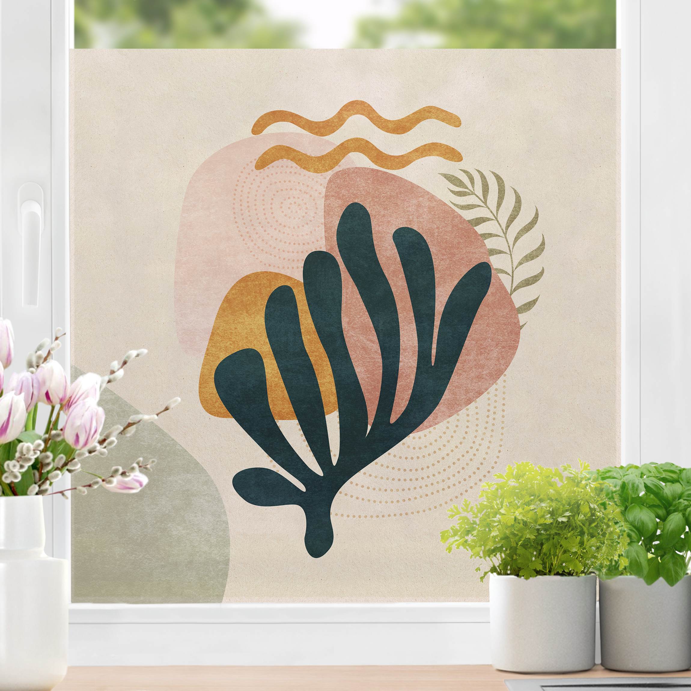 Fensterfolie Mediterrane Koralle