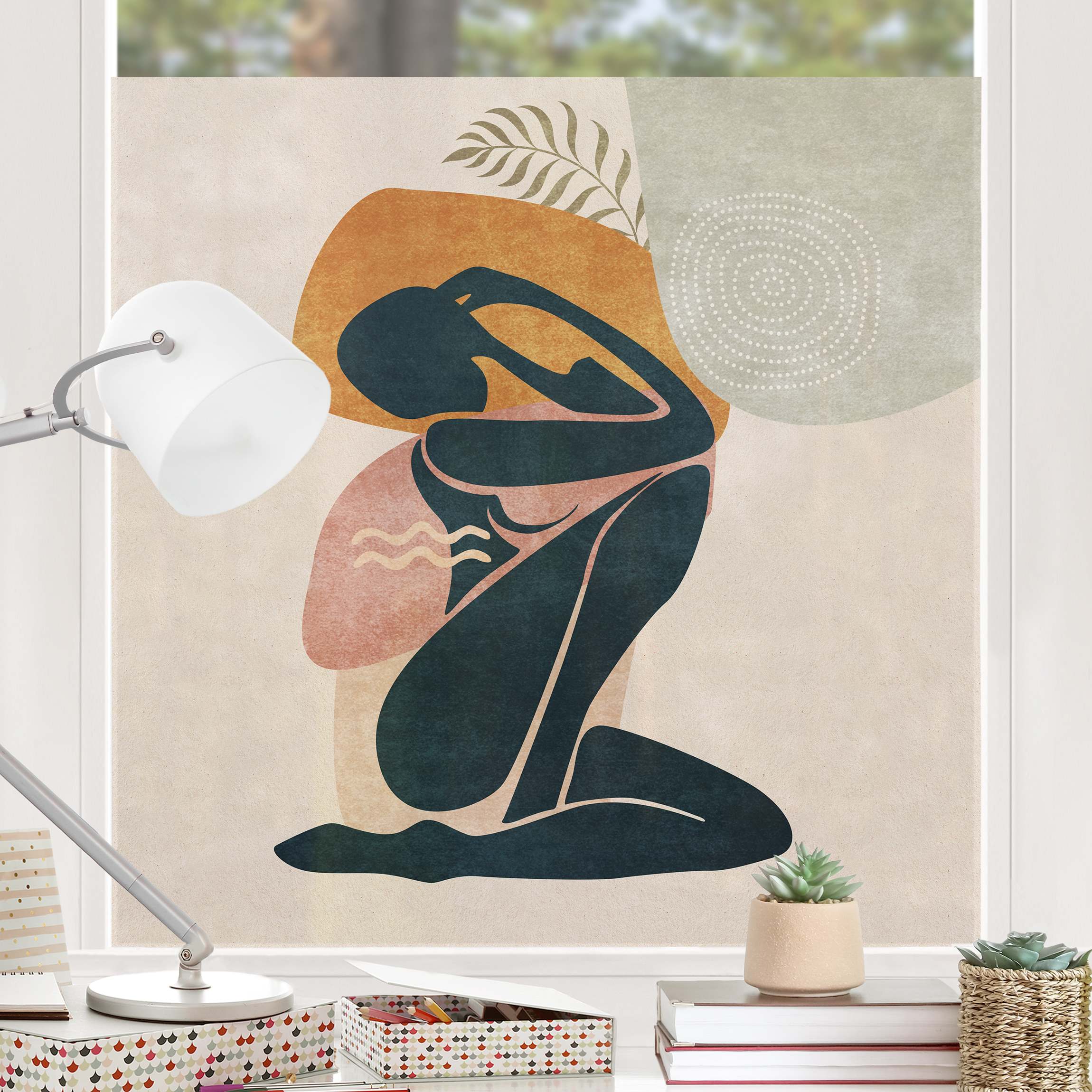 Fensterfolie Mediterraner Frauenkörper