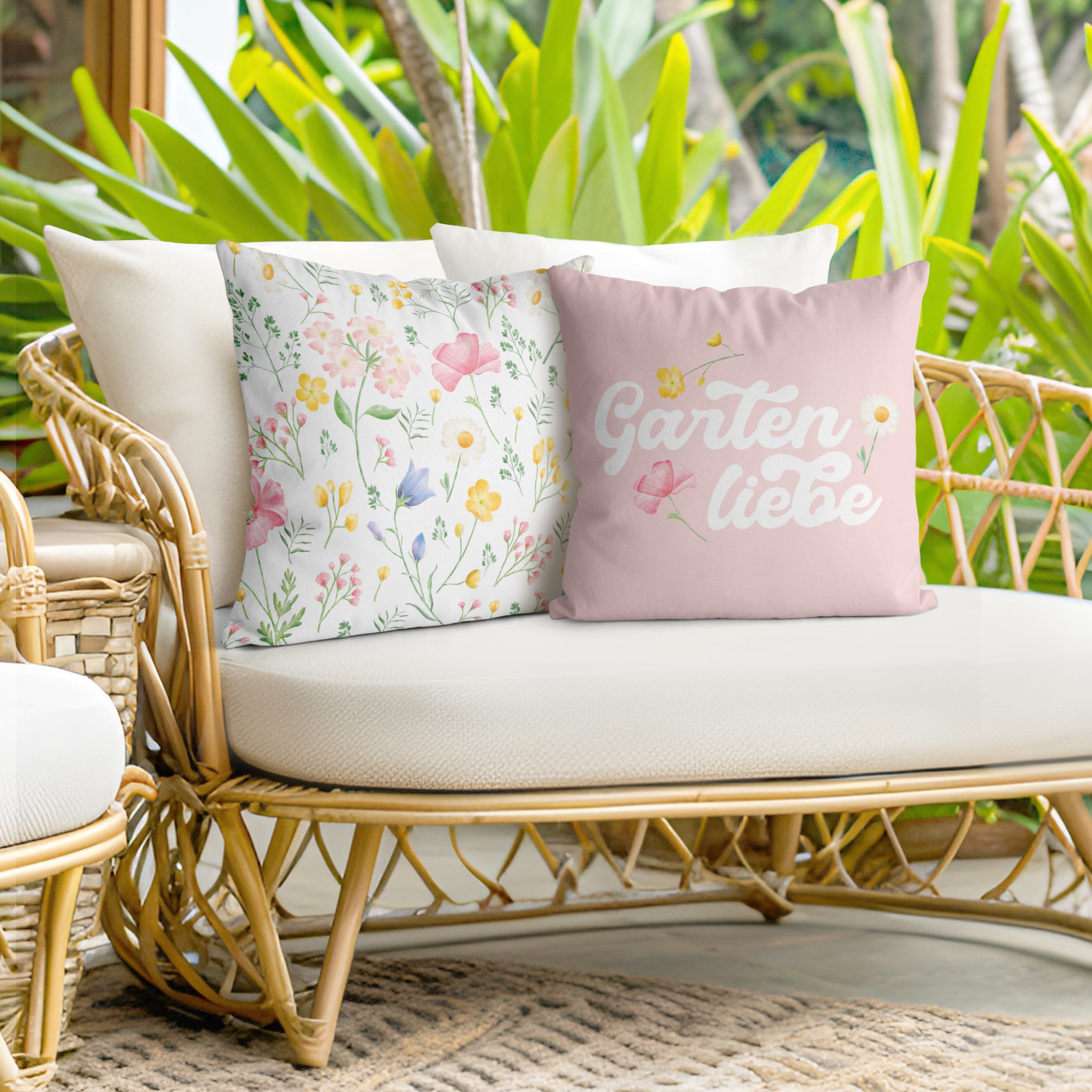 Dekokissen 2er Set Mein Garten Duo I