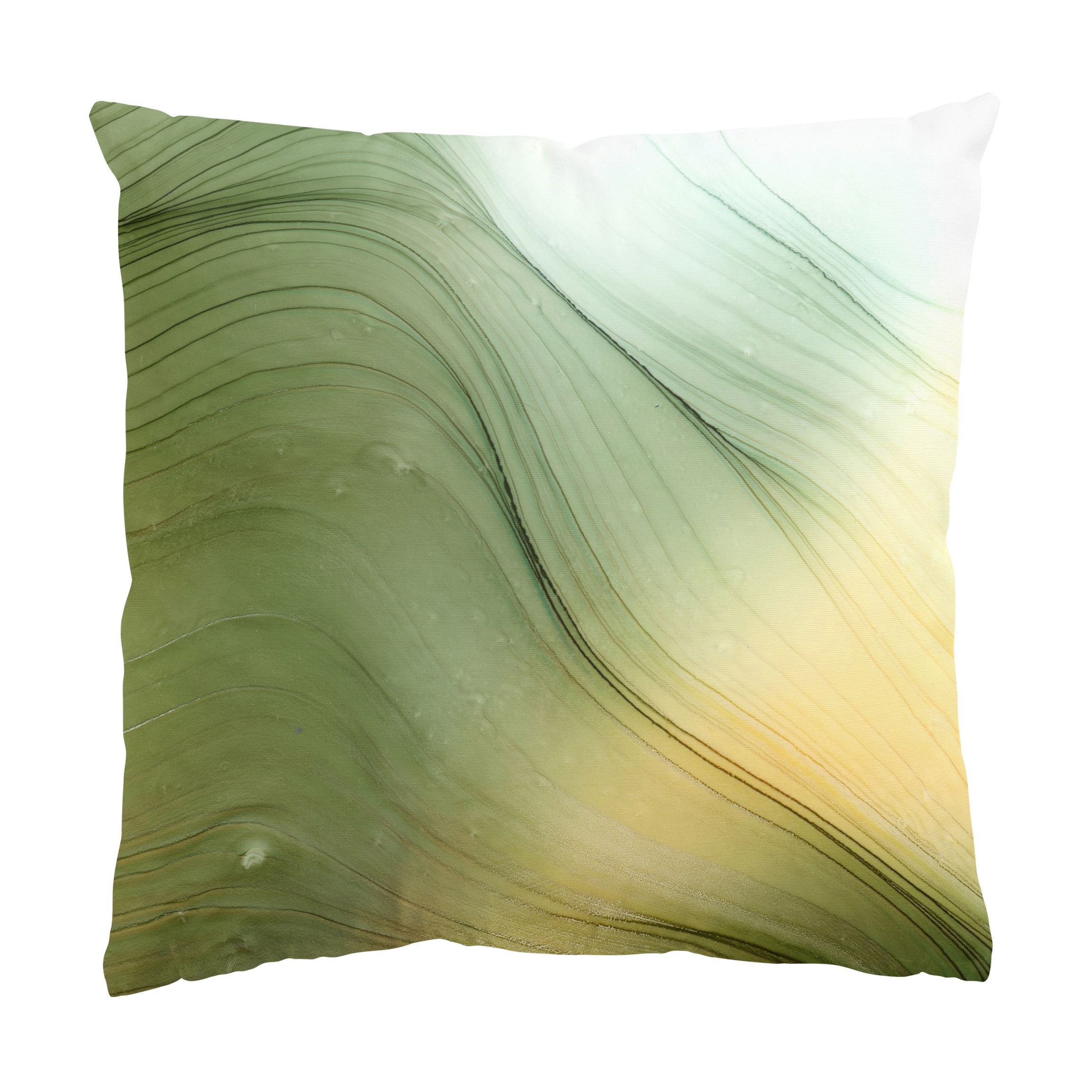 Dekokissen Meliertes Grün mit Honig