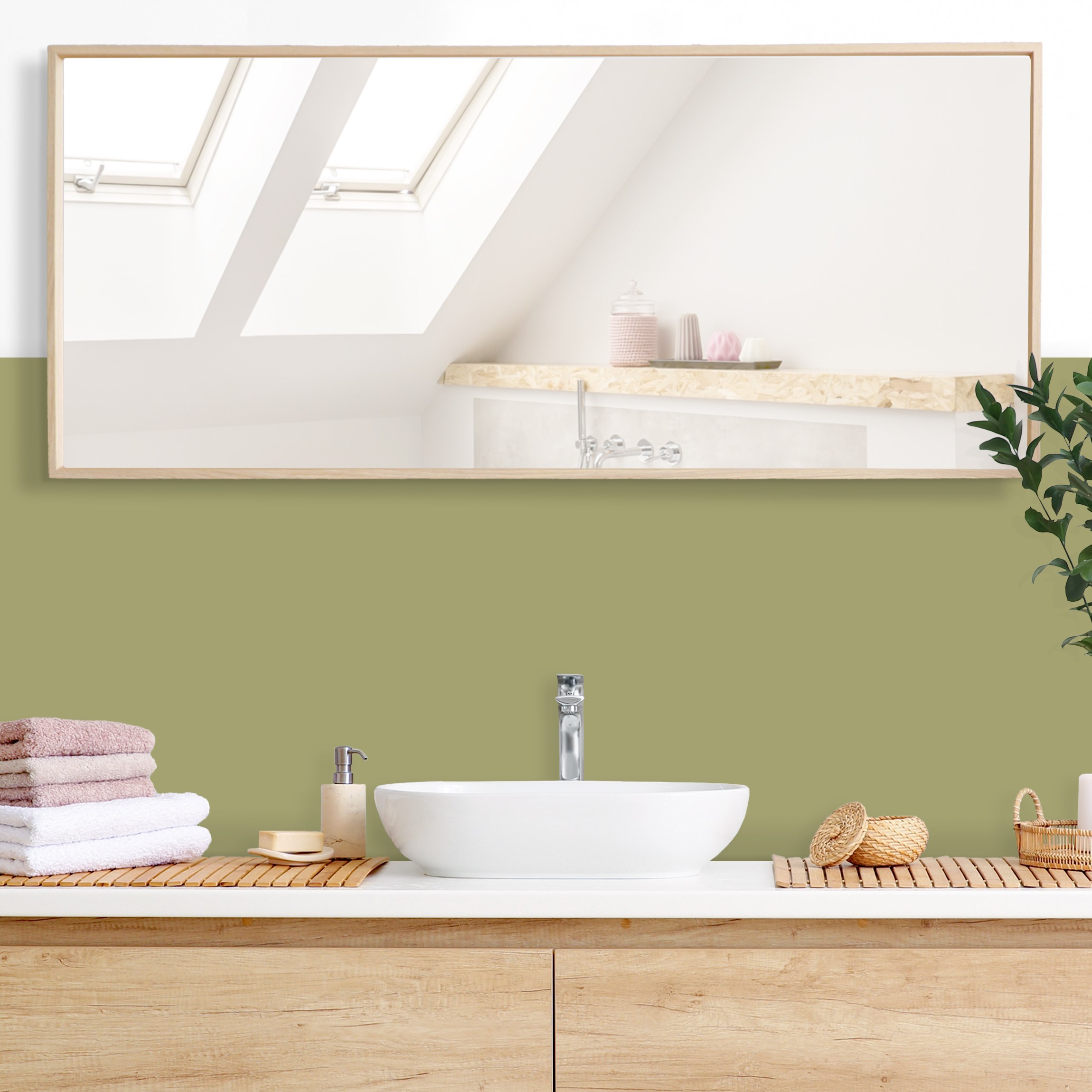 Wandverkleidung Bad Mellow Matcha