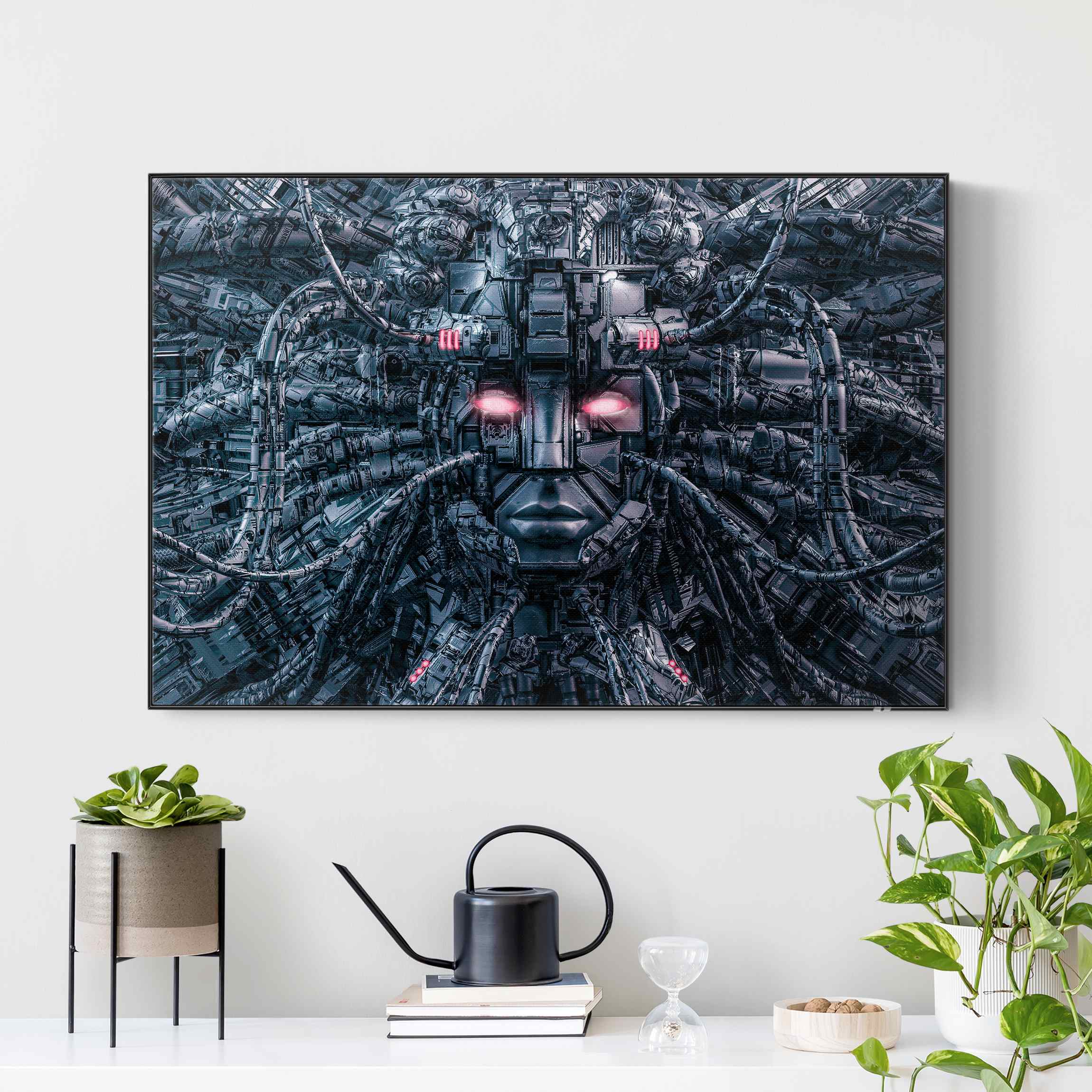 Akustik-Wechselbild Menschliche Maschine