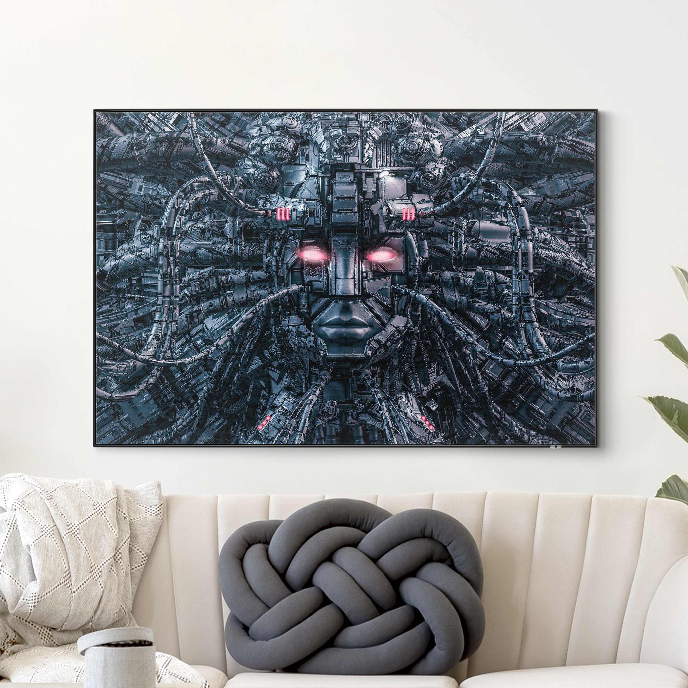 Wechselbild Menschliche Maschine