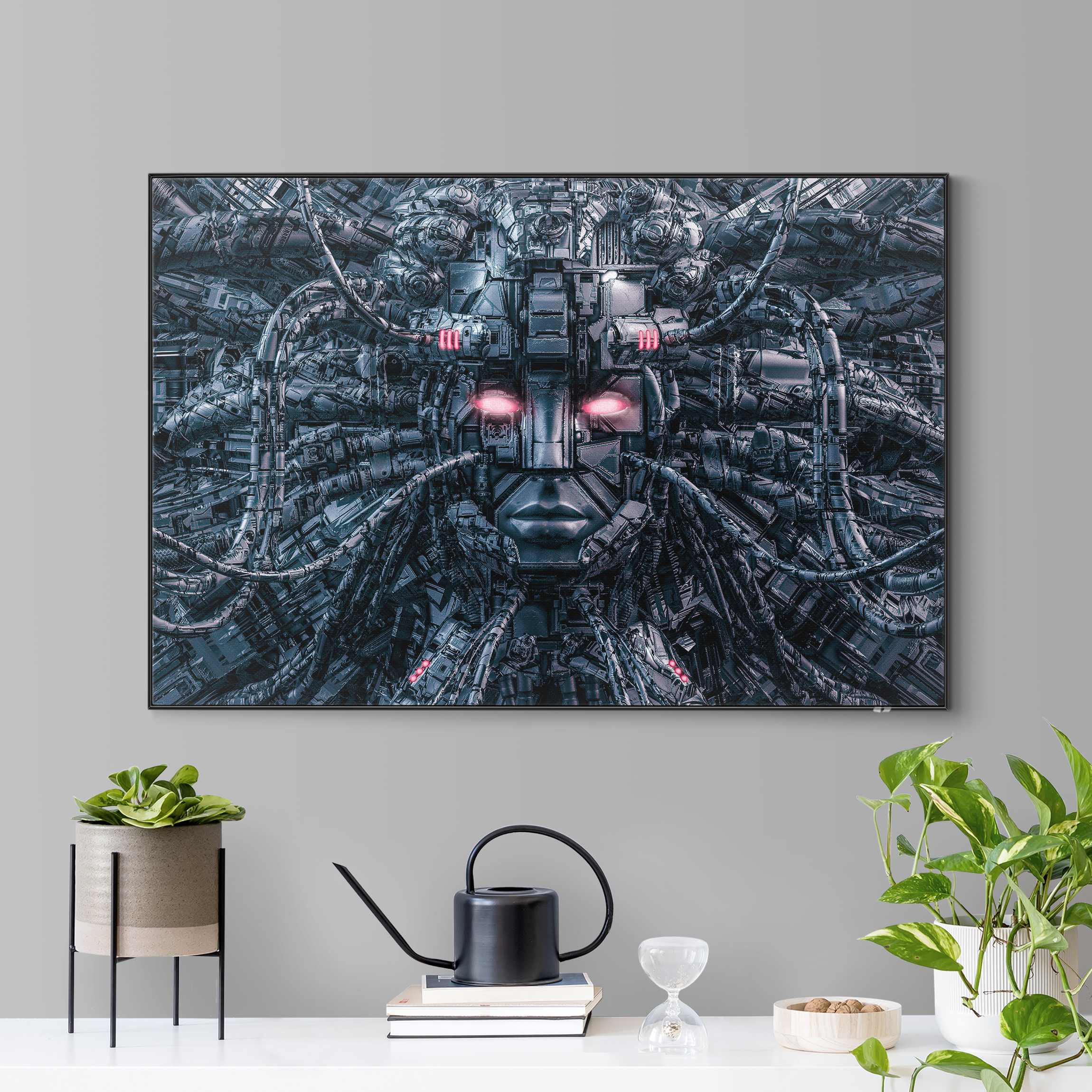 Wechselbild Menschliche Maschine