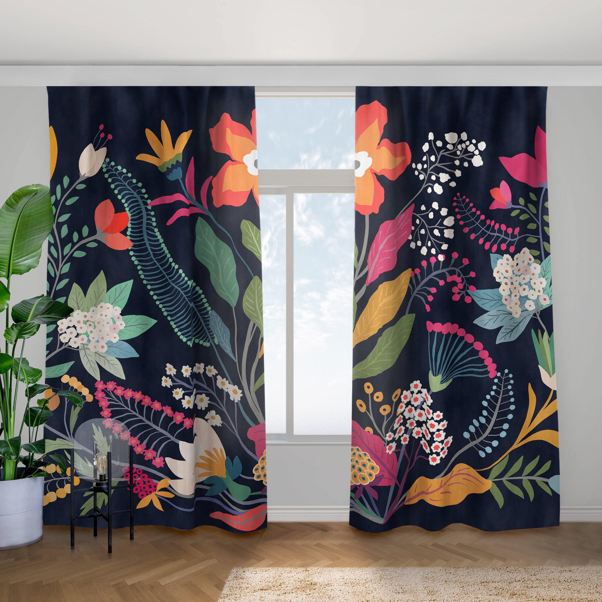 Vorhang Mexikanische Blumen