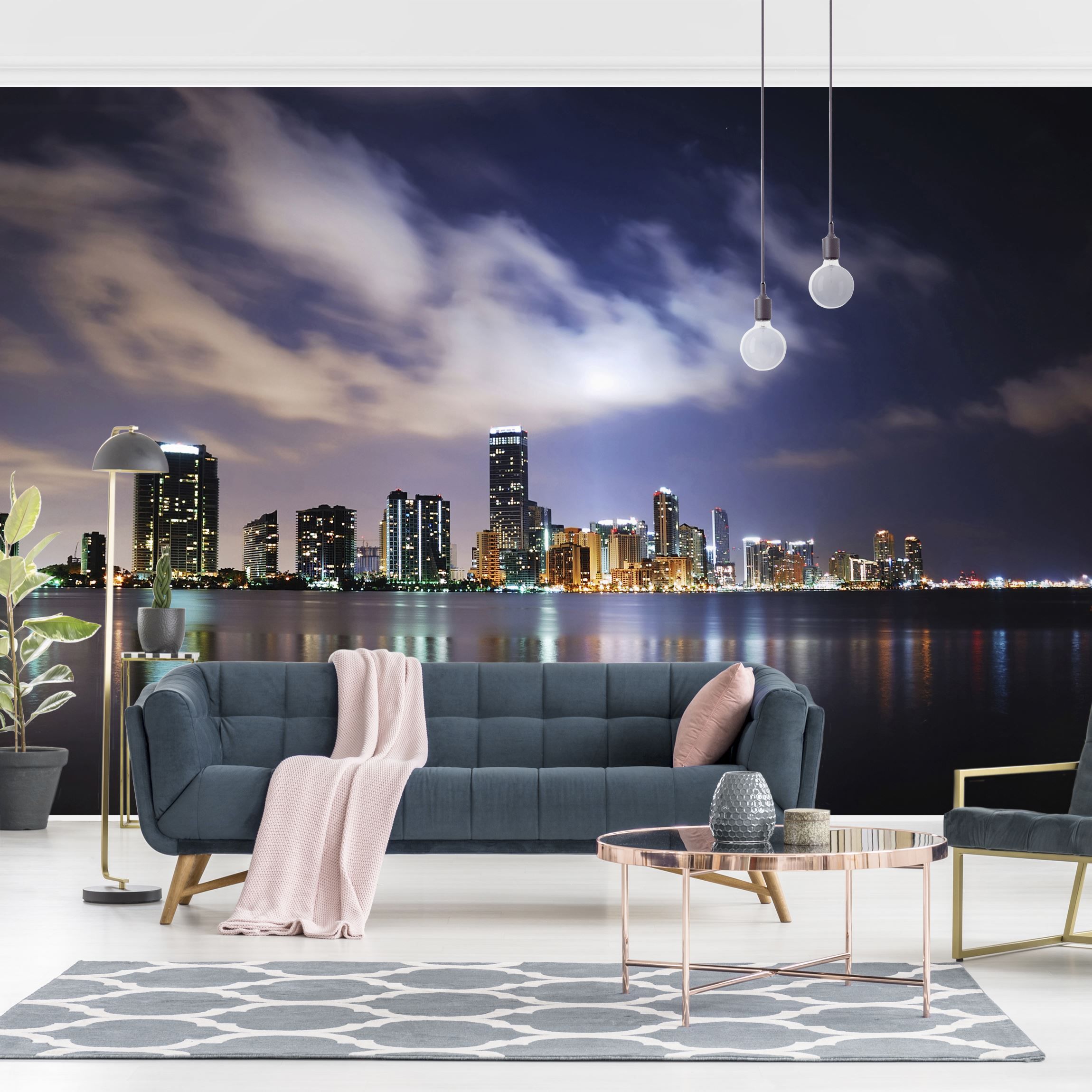 Fototapete Miami bei Nacht