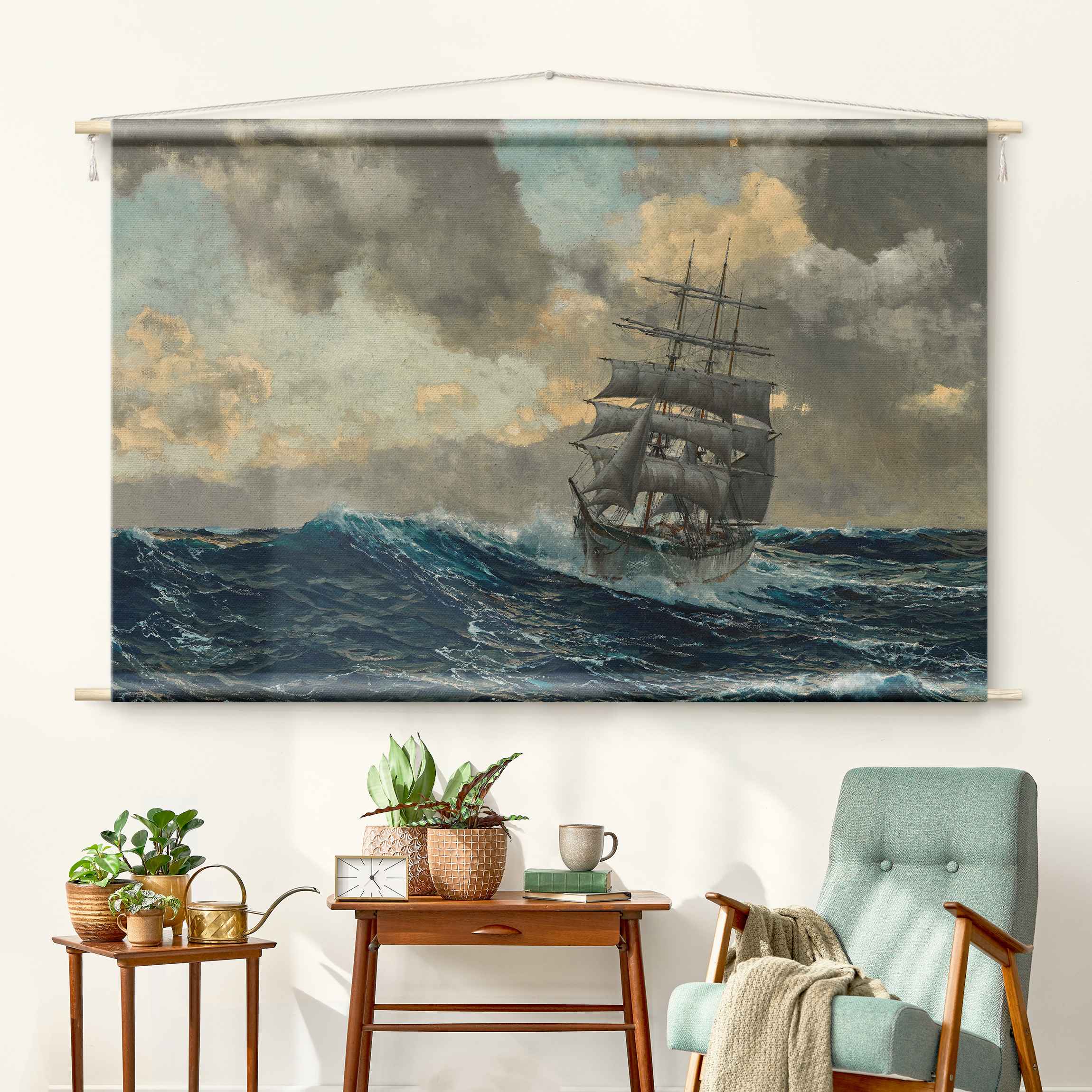 Wandteppich Michael Zeno Diemer - Schiff auf dem Meer