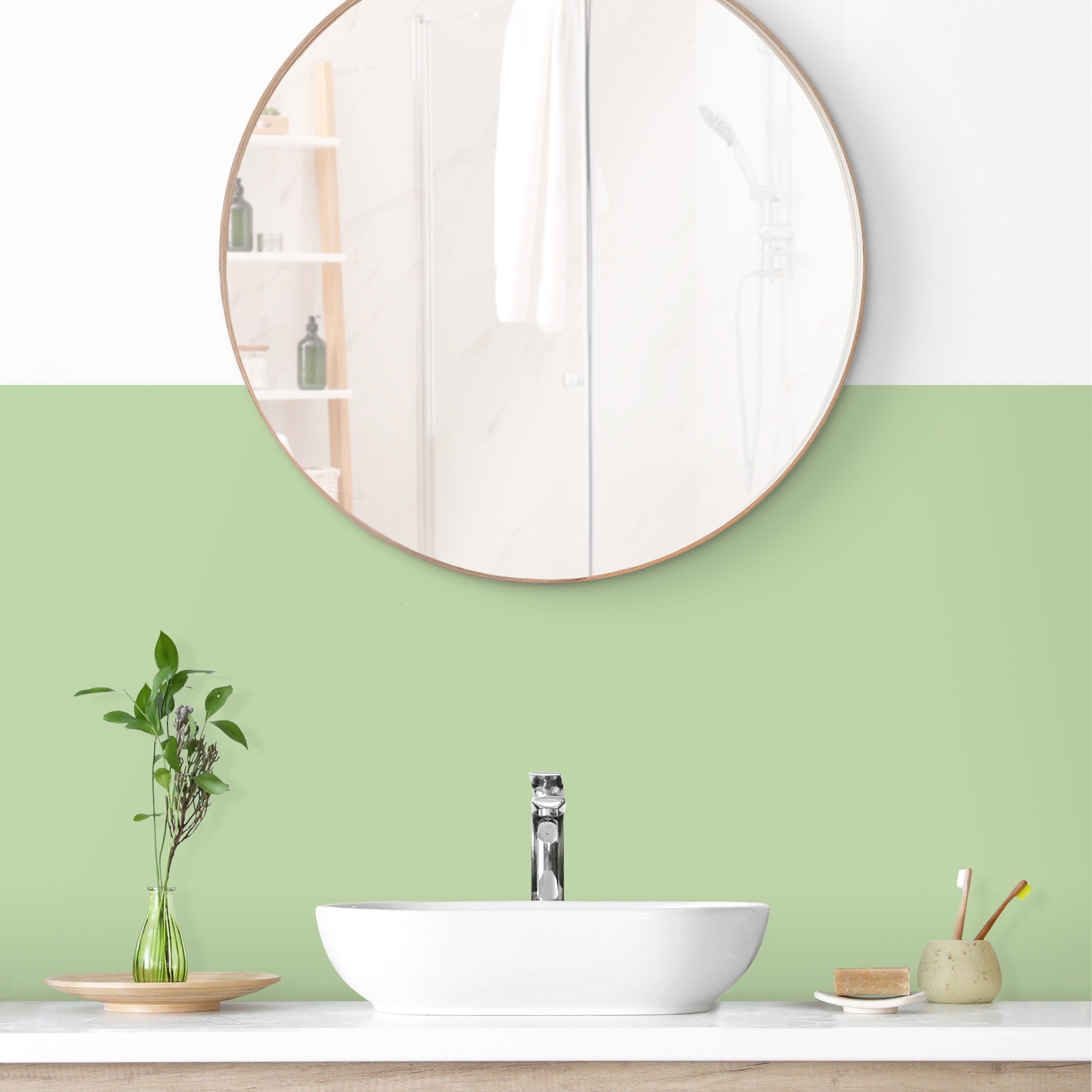 Wandverkleidung Bad Mint