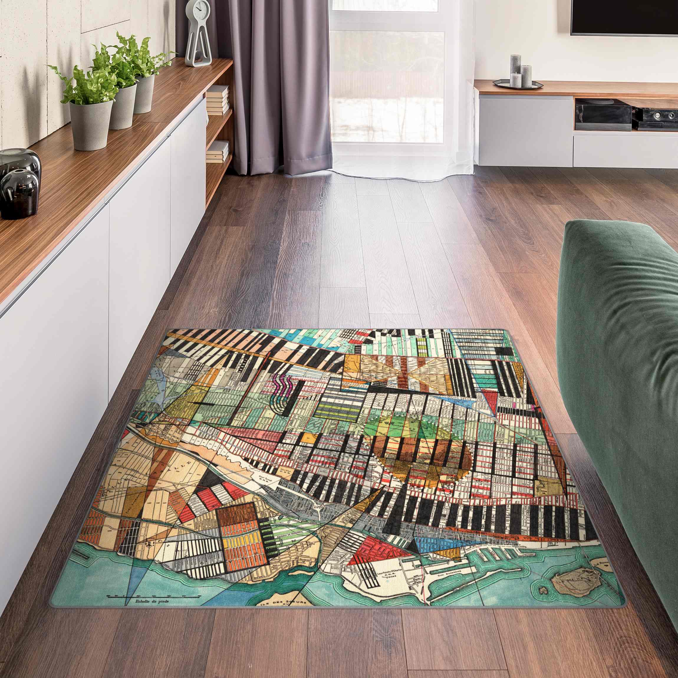 Teppich Moderne Karte von Montreal