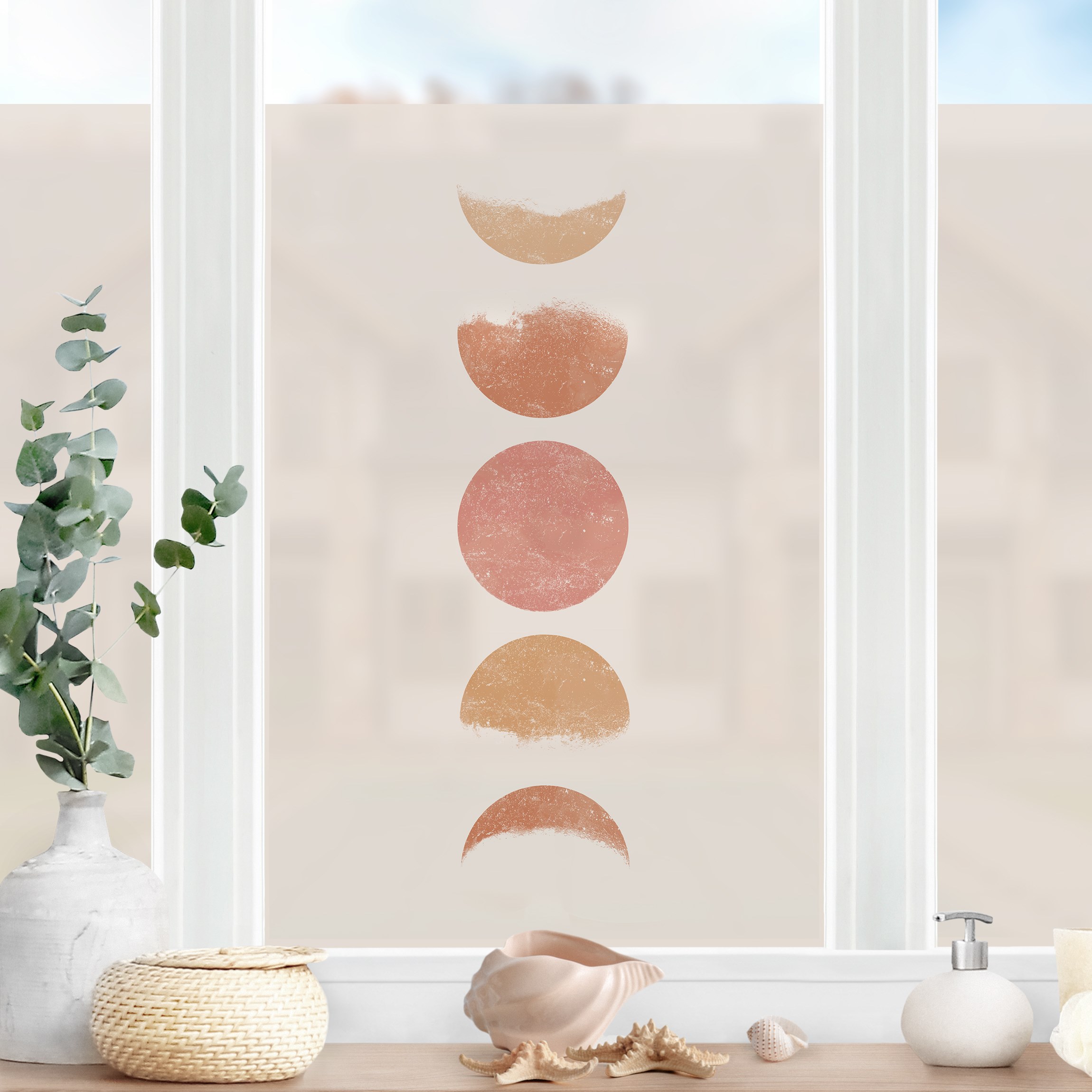 Fensterfolie Mondphasen