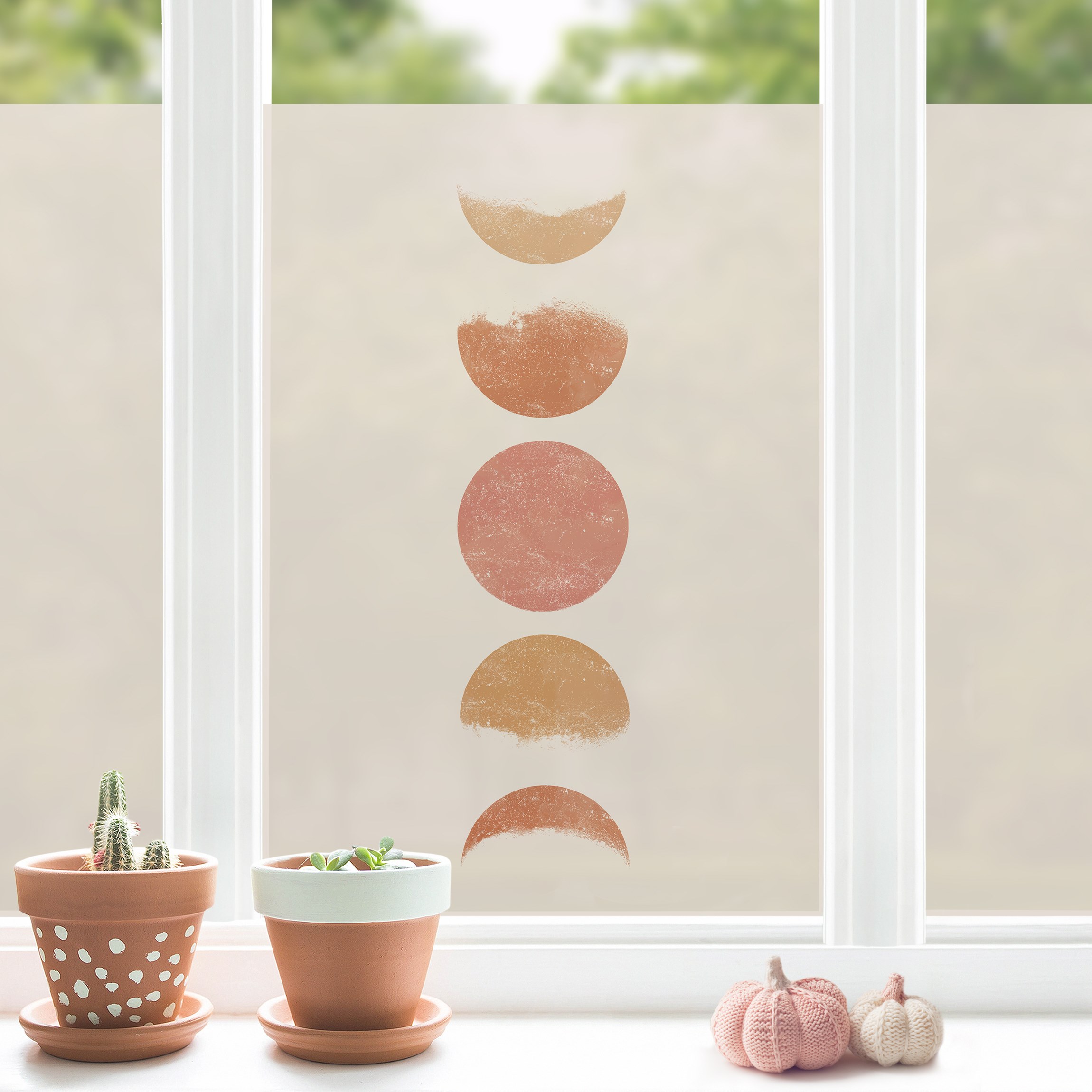 Fensterfolie Mondphasen