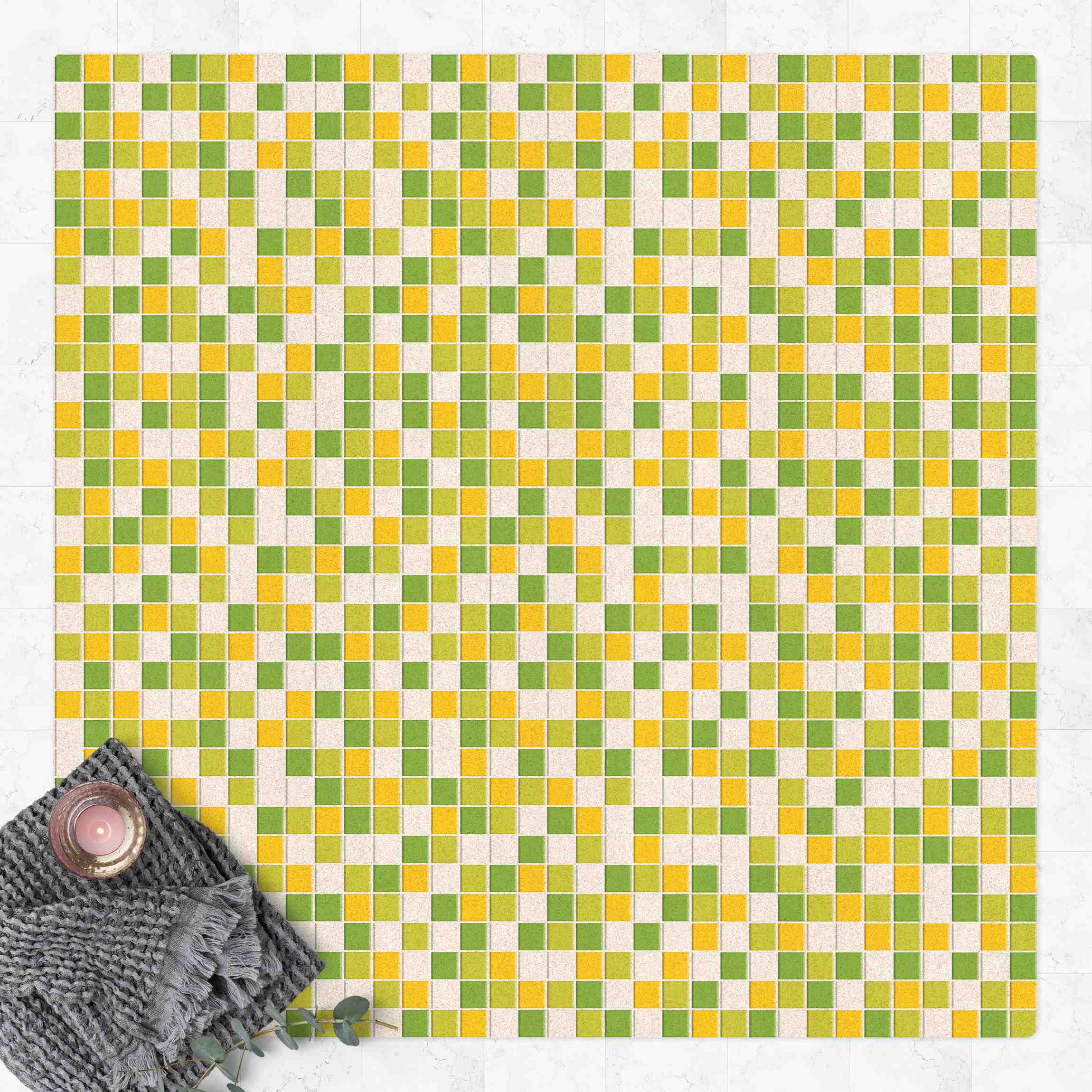 Kork-Teppich Mosaikfliesen Frühlingsset