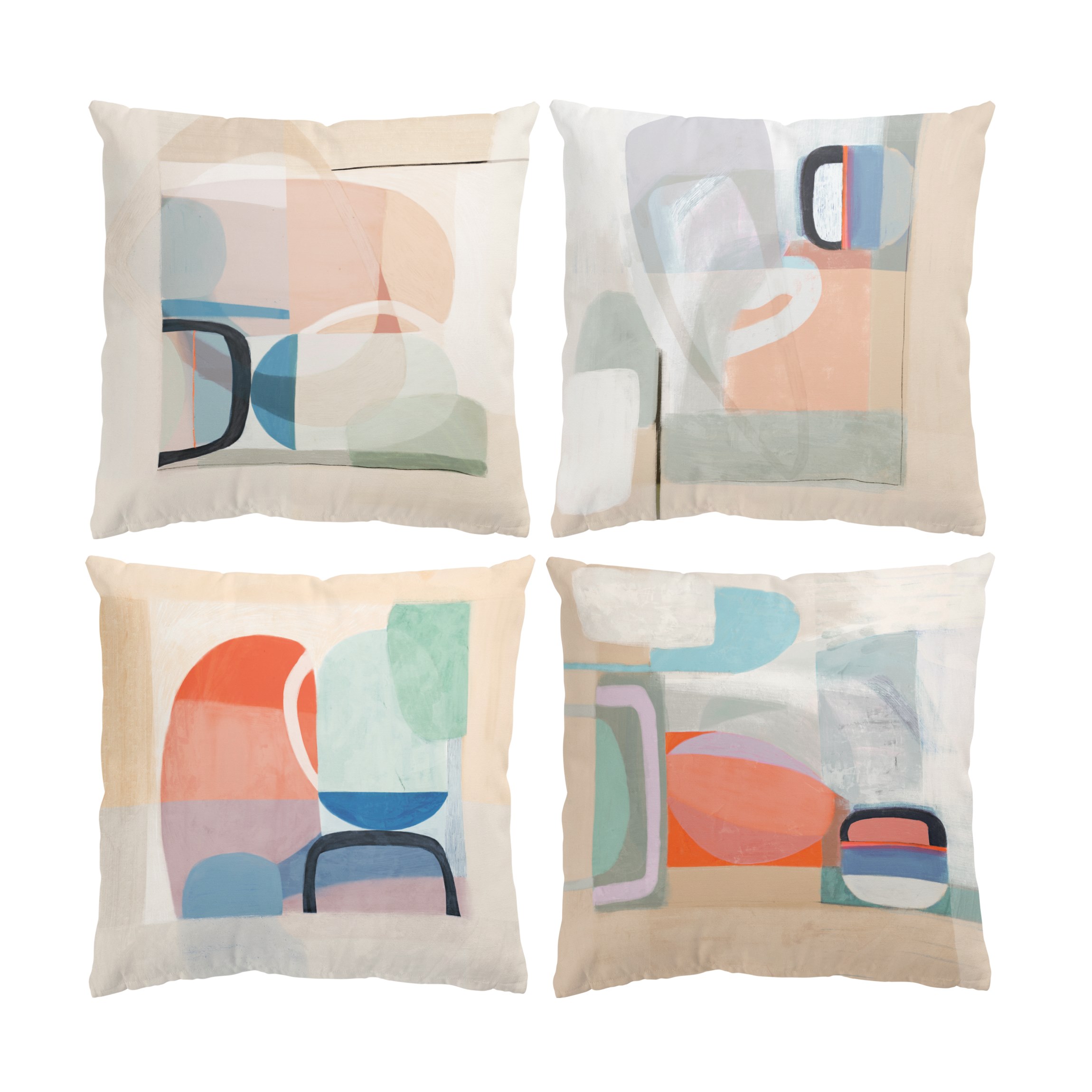 Dekokissen 4er Set Multiform Set II