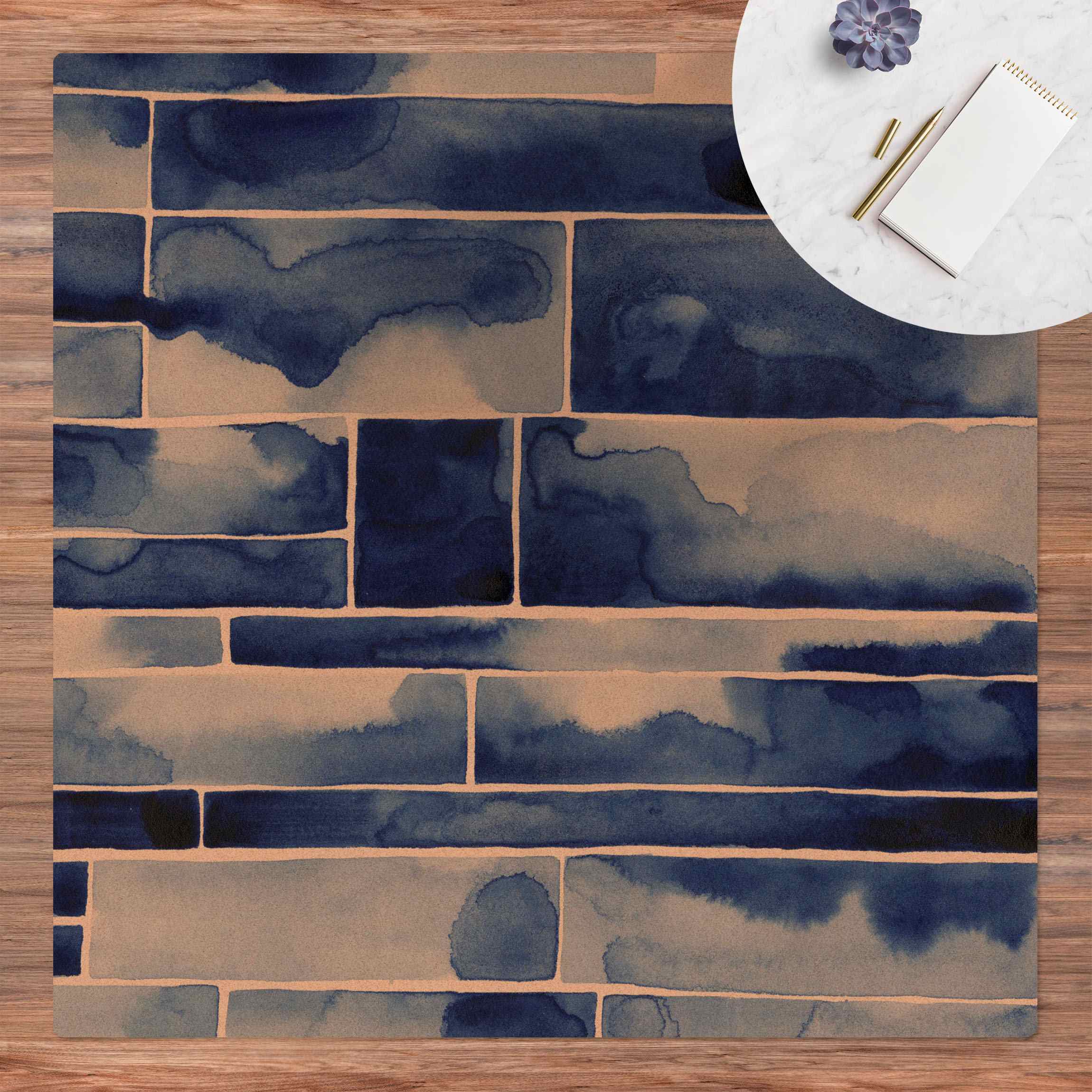 Kork-Teppich Mystische Blaue Wand