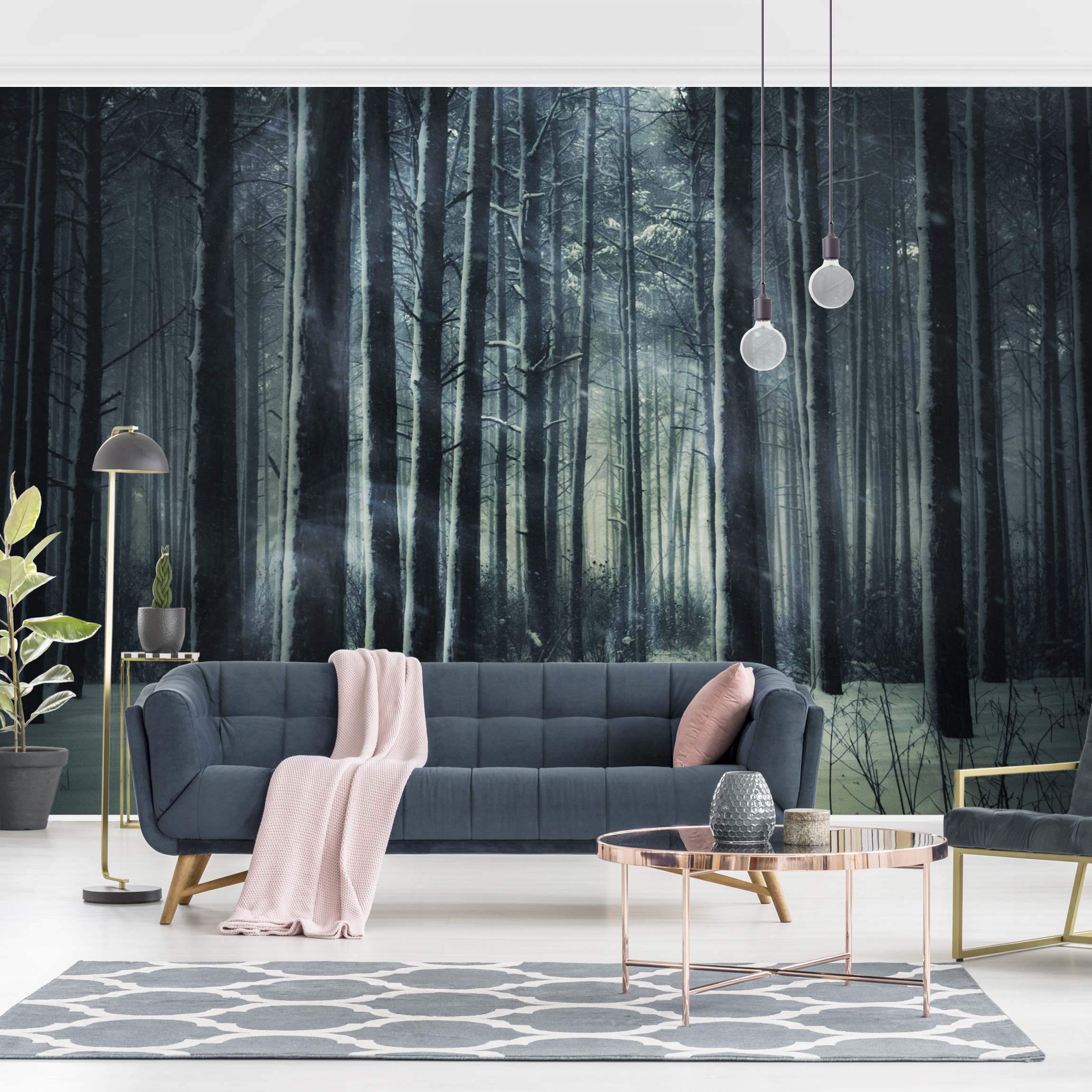 Fototapete Mystischer Winterwald