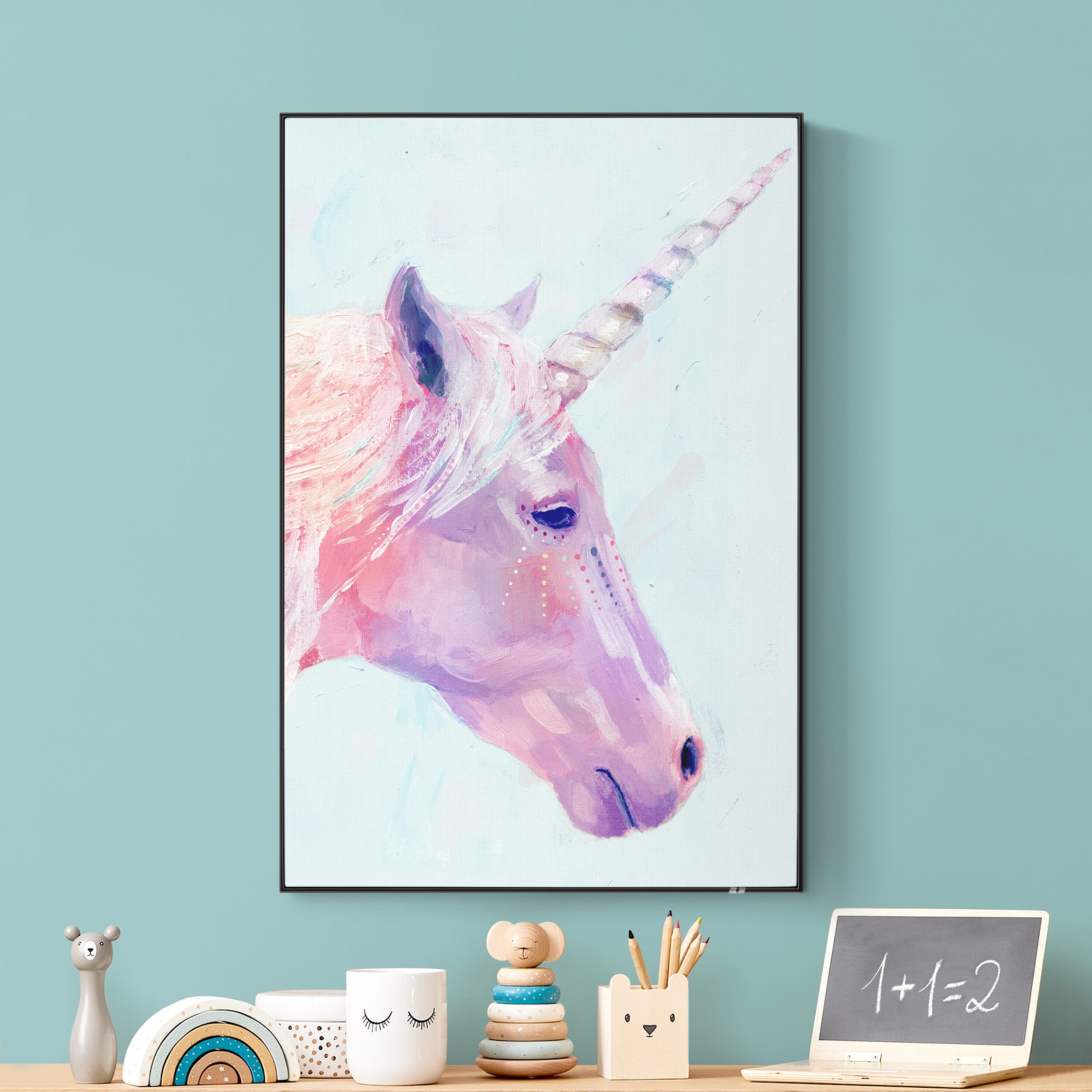 Akustik-Wechselbild Mystisches Einhorn I