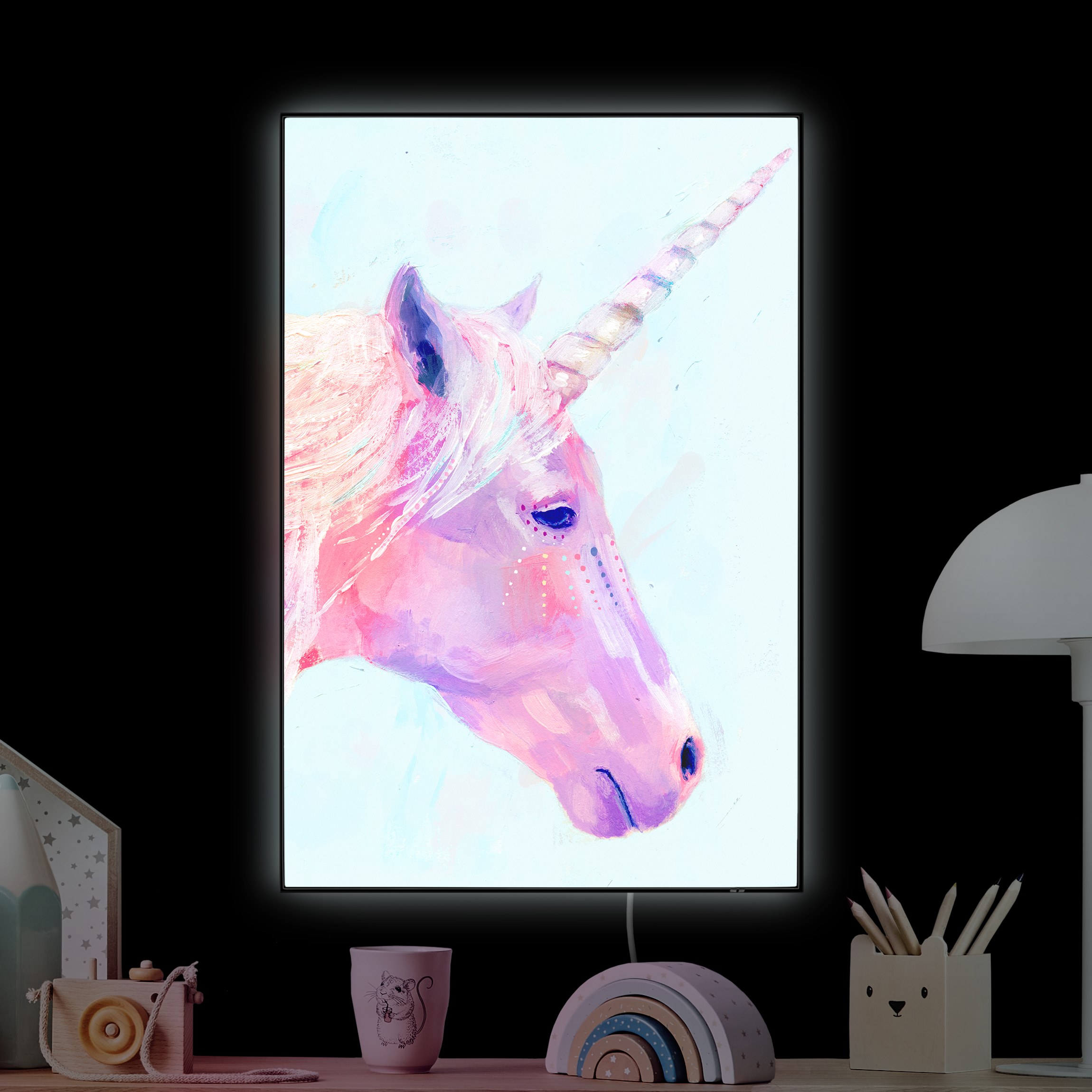 LED-Wechselbild Mystisches Einhorn I