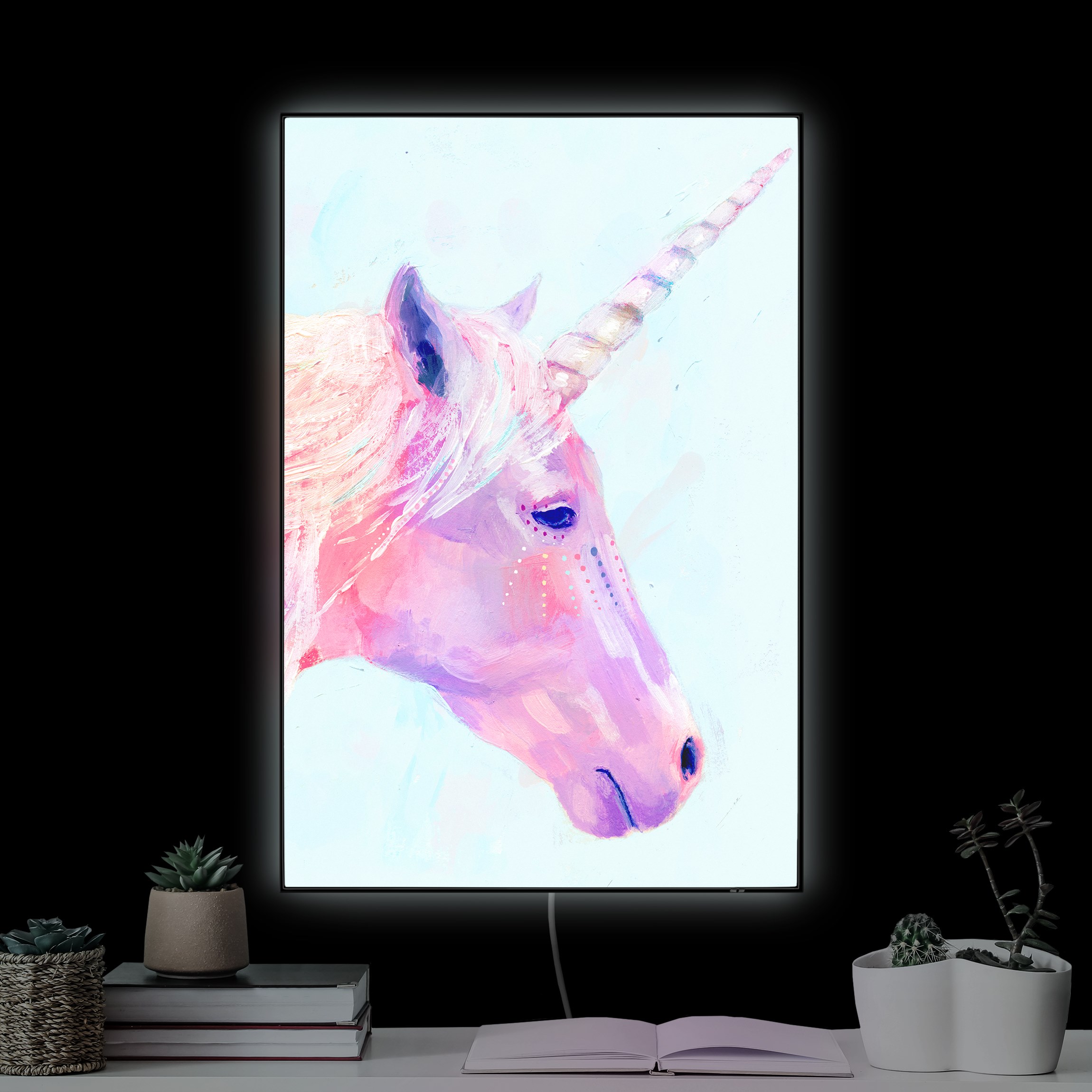 LED-Wechselbild Mystisches Einhorn I