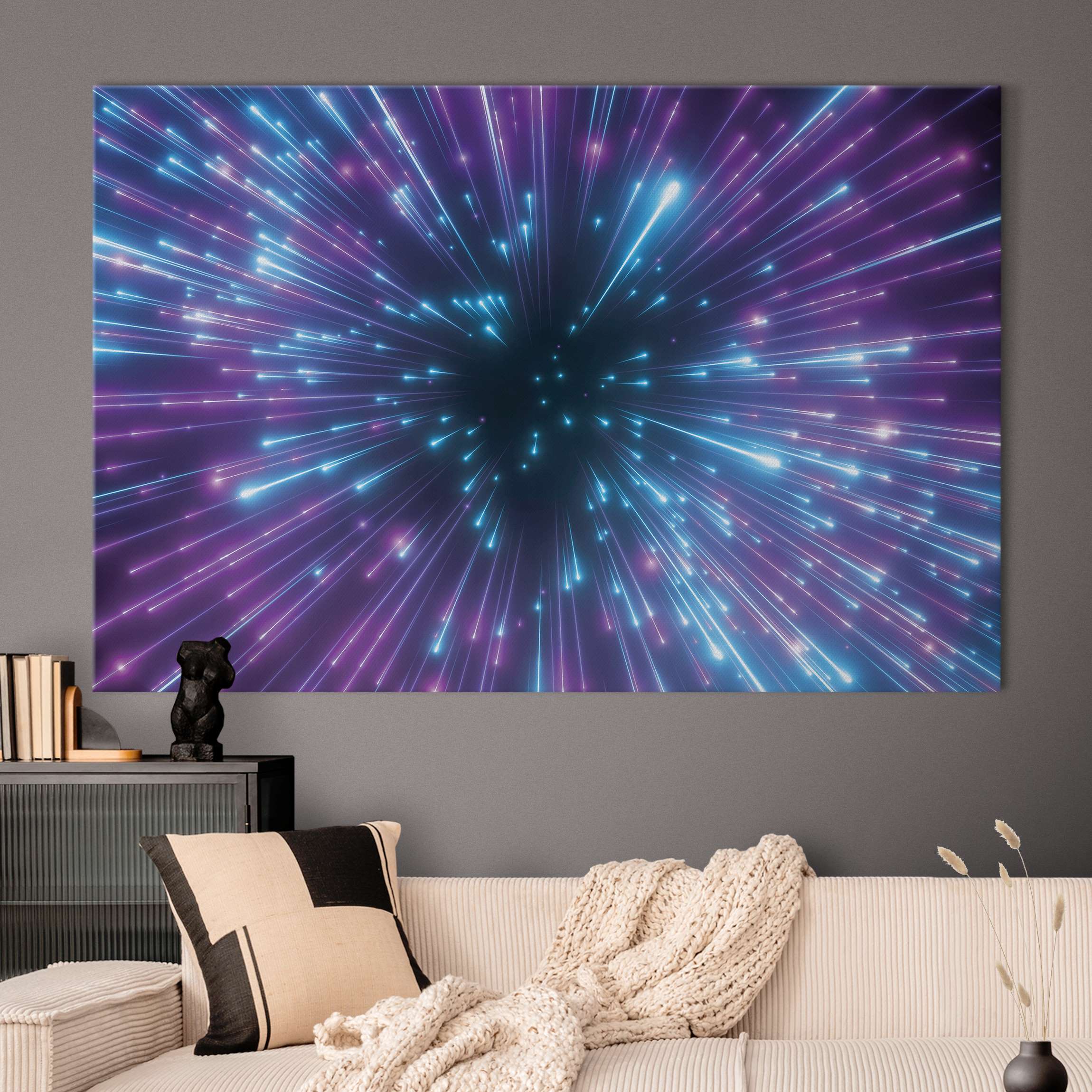 Akustikbild Neon Feuerwerk