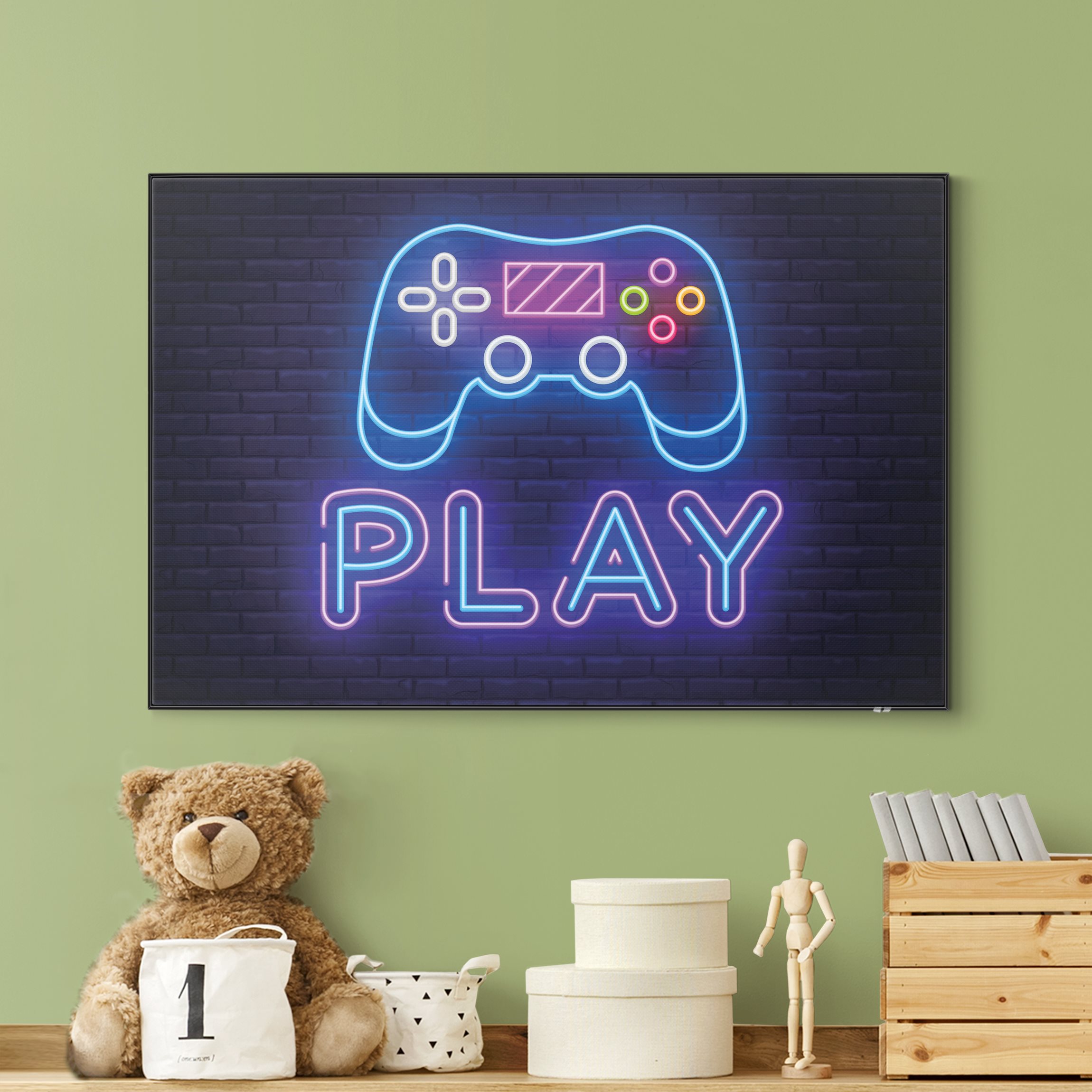 Wechselbild Neon Gaming Controller