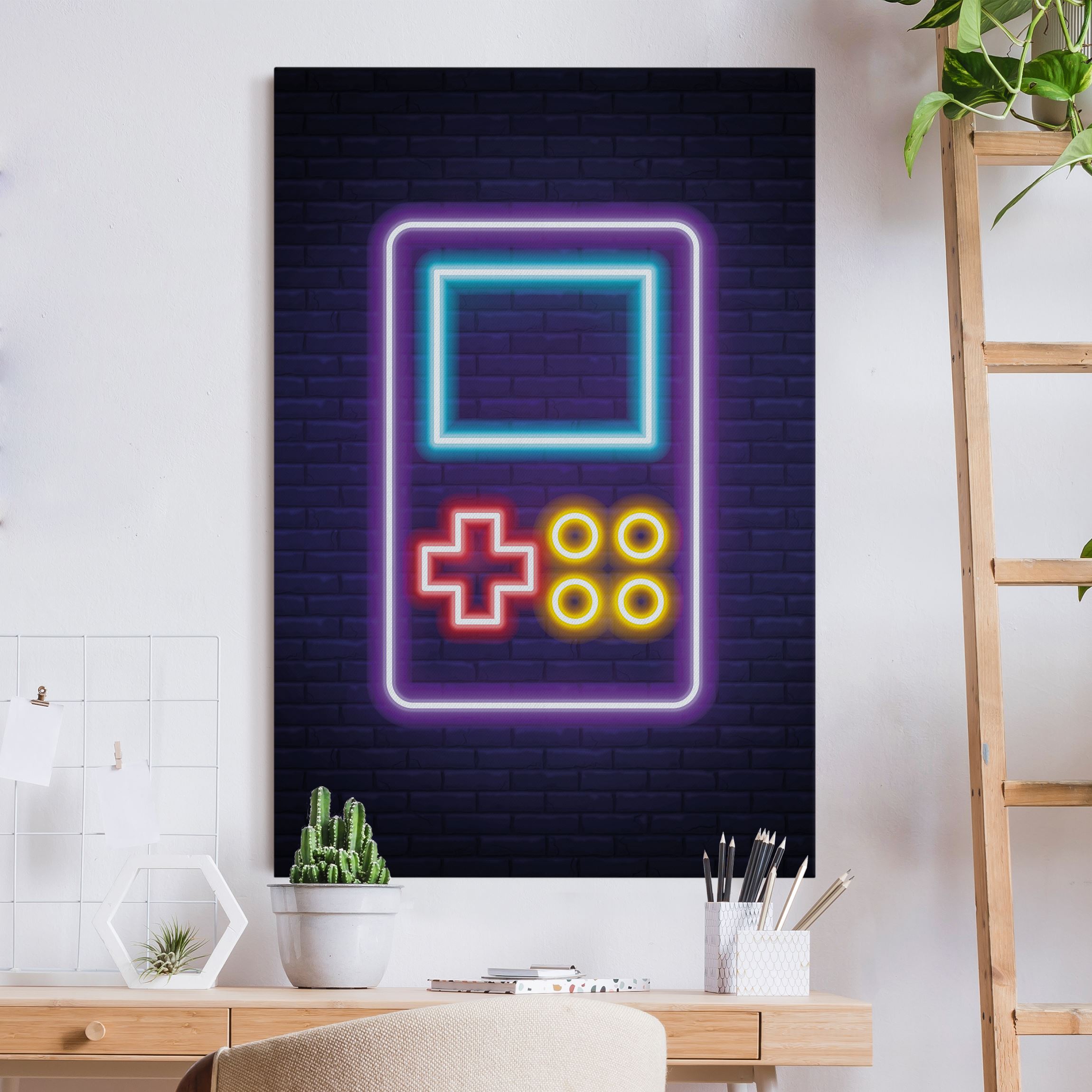 Akustikbild Neon Klassik Konsole