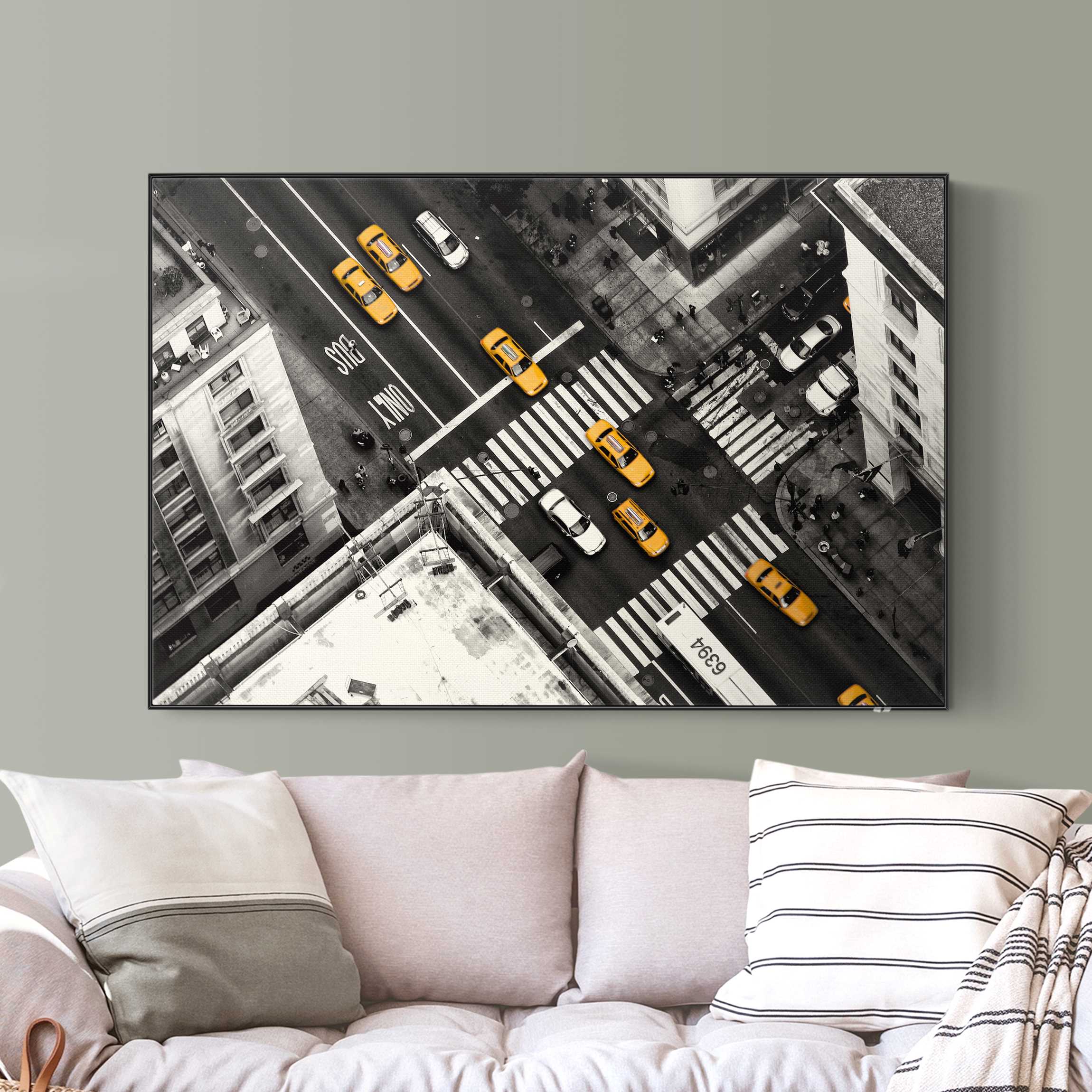 Akustik-Wechselbild New York City Cabs