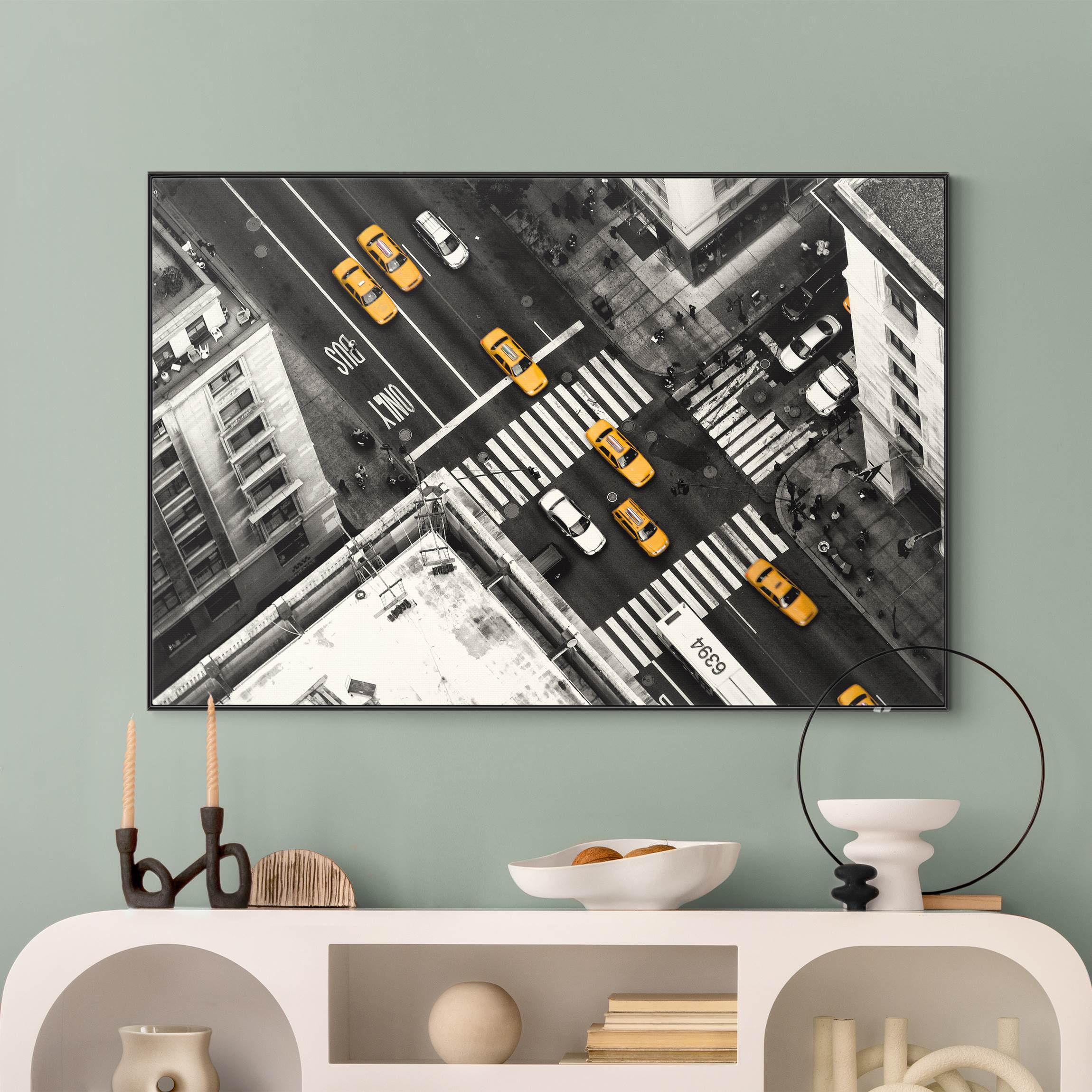 Wechselbild New York City Cabs