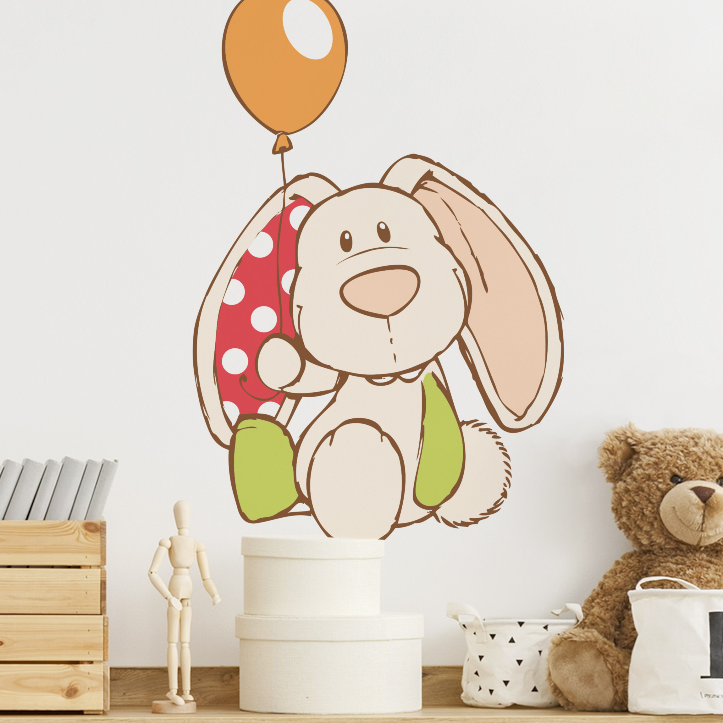 Wandtattoo NICI - My First NICI - Häschen mit Luftballon