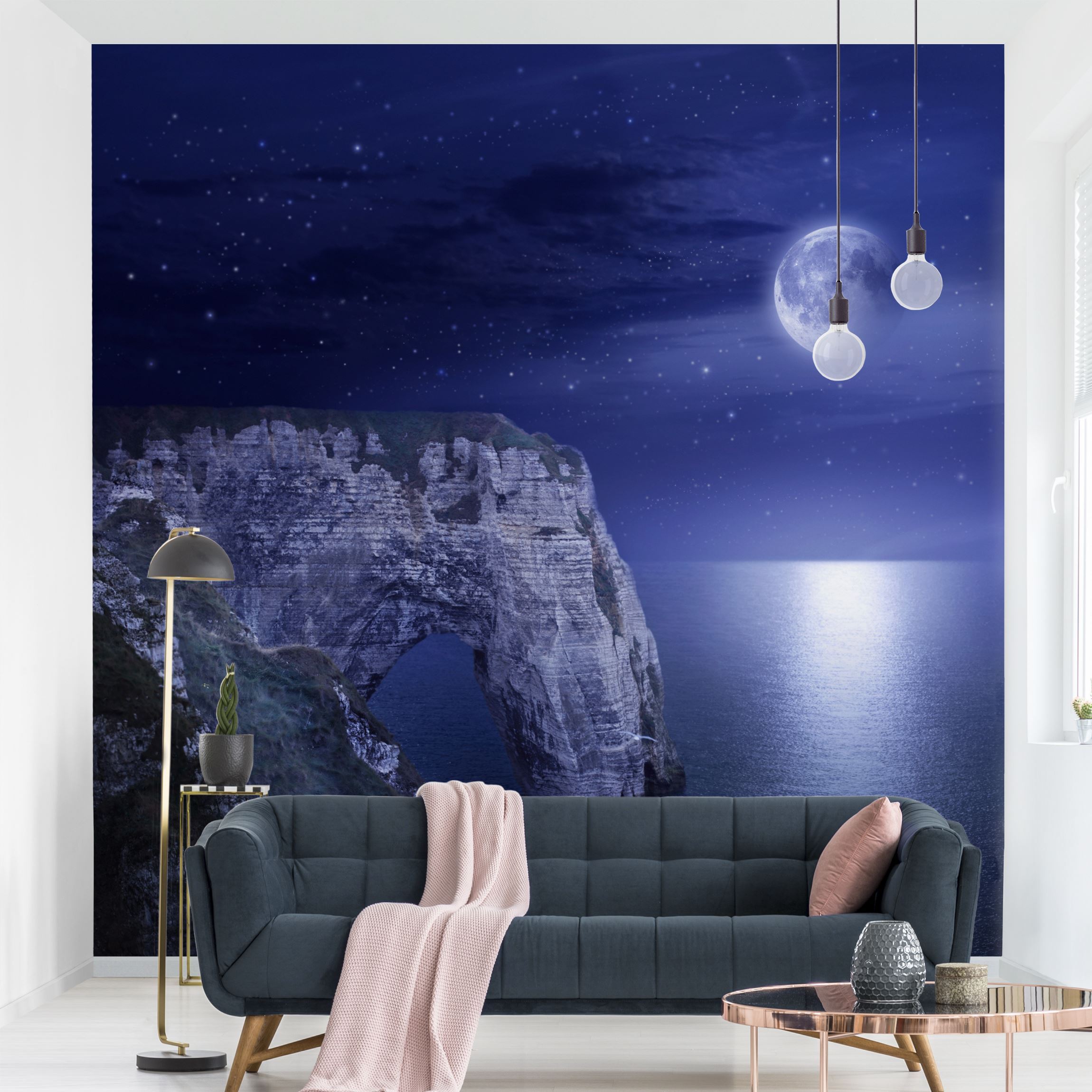 Fototapete Night Cliffs