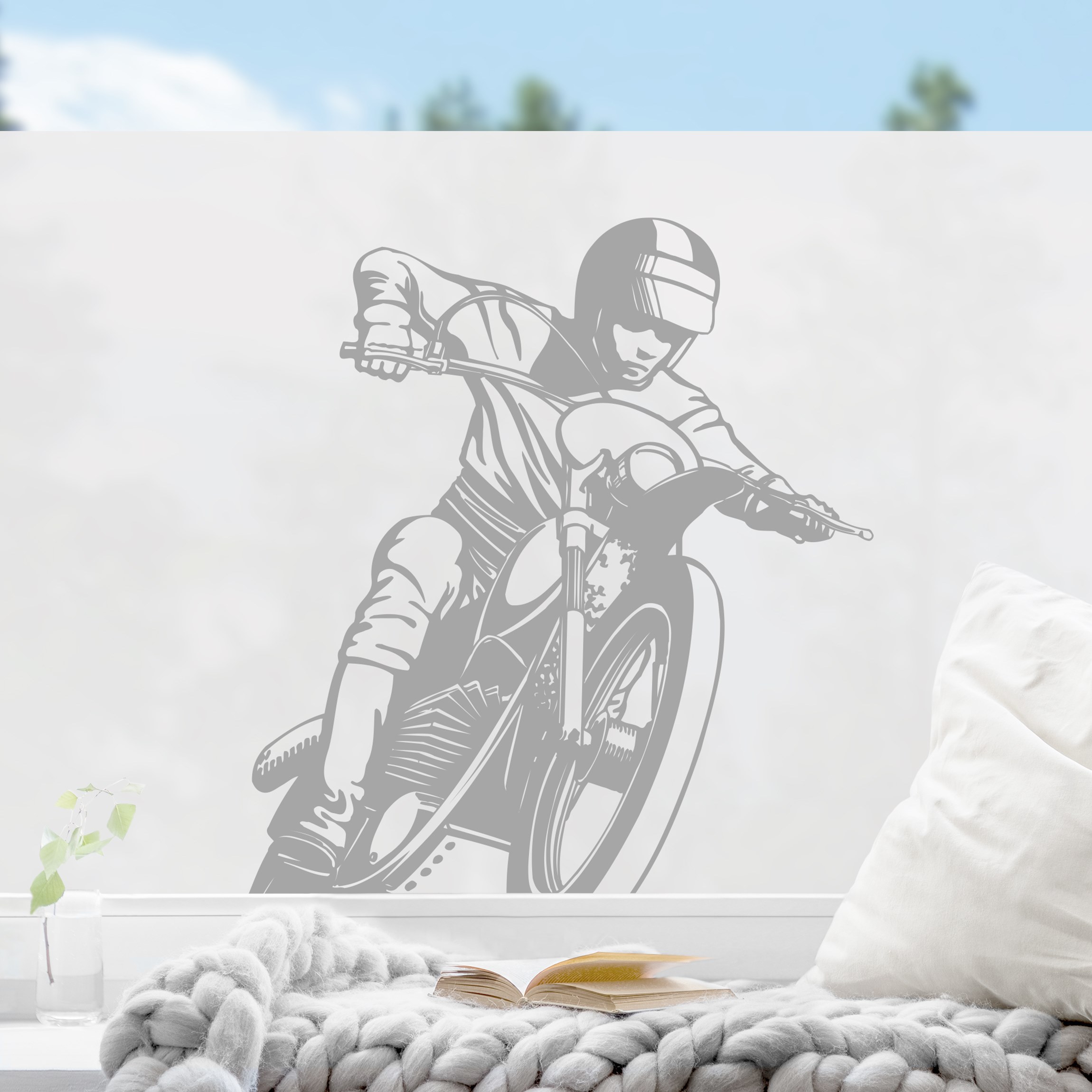 Milchglasfolie No.IS49 Motocross II