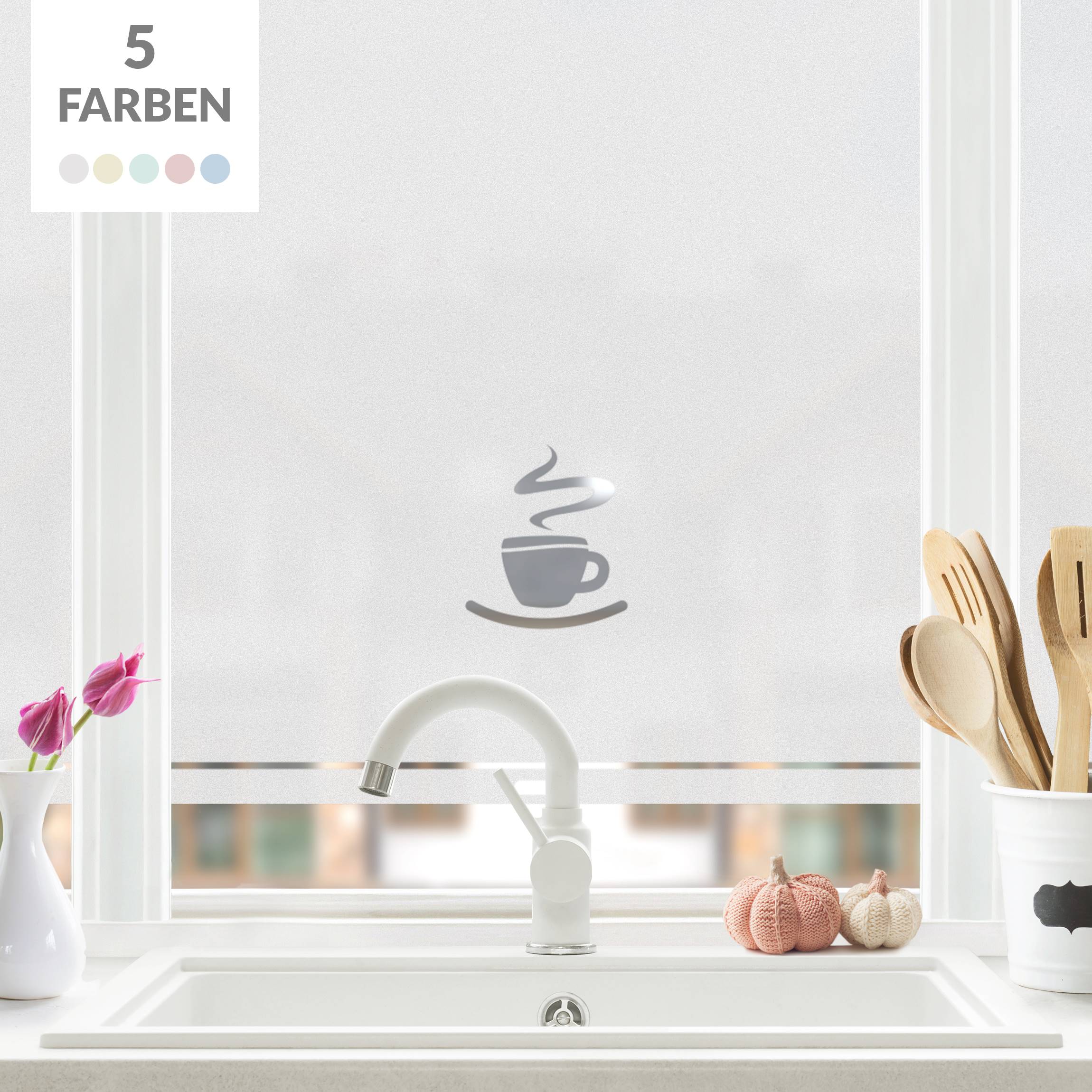 Fensterfolie Sichtschutz No.UL10 Tasse Rollo III
