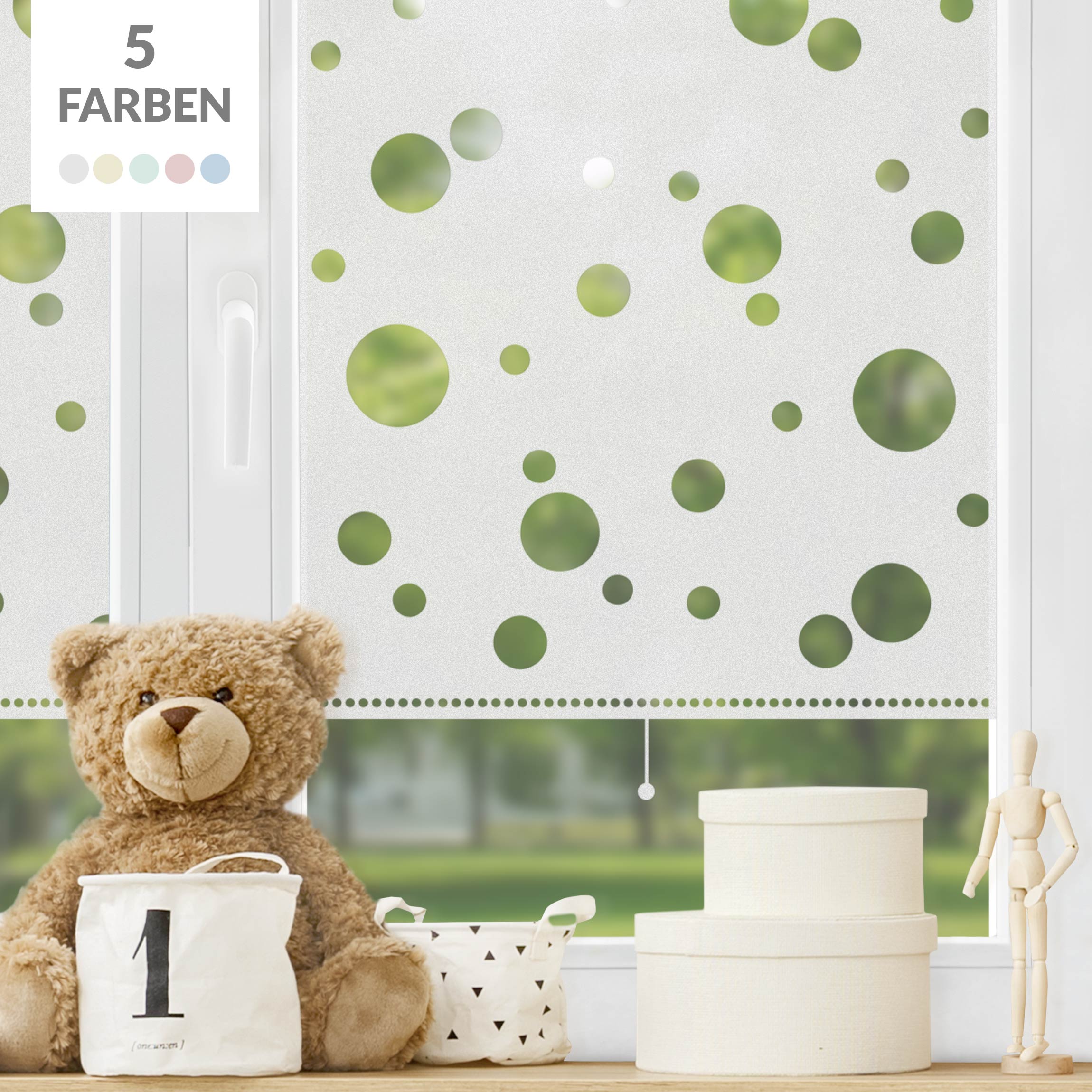 Fensterfolie Sichtschutz No.UL70 Rollo Holes