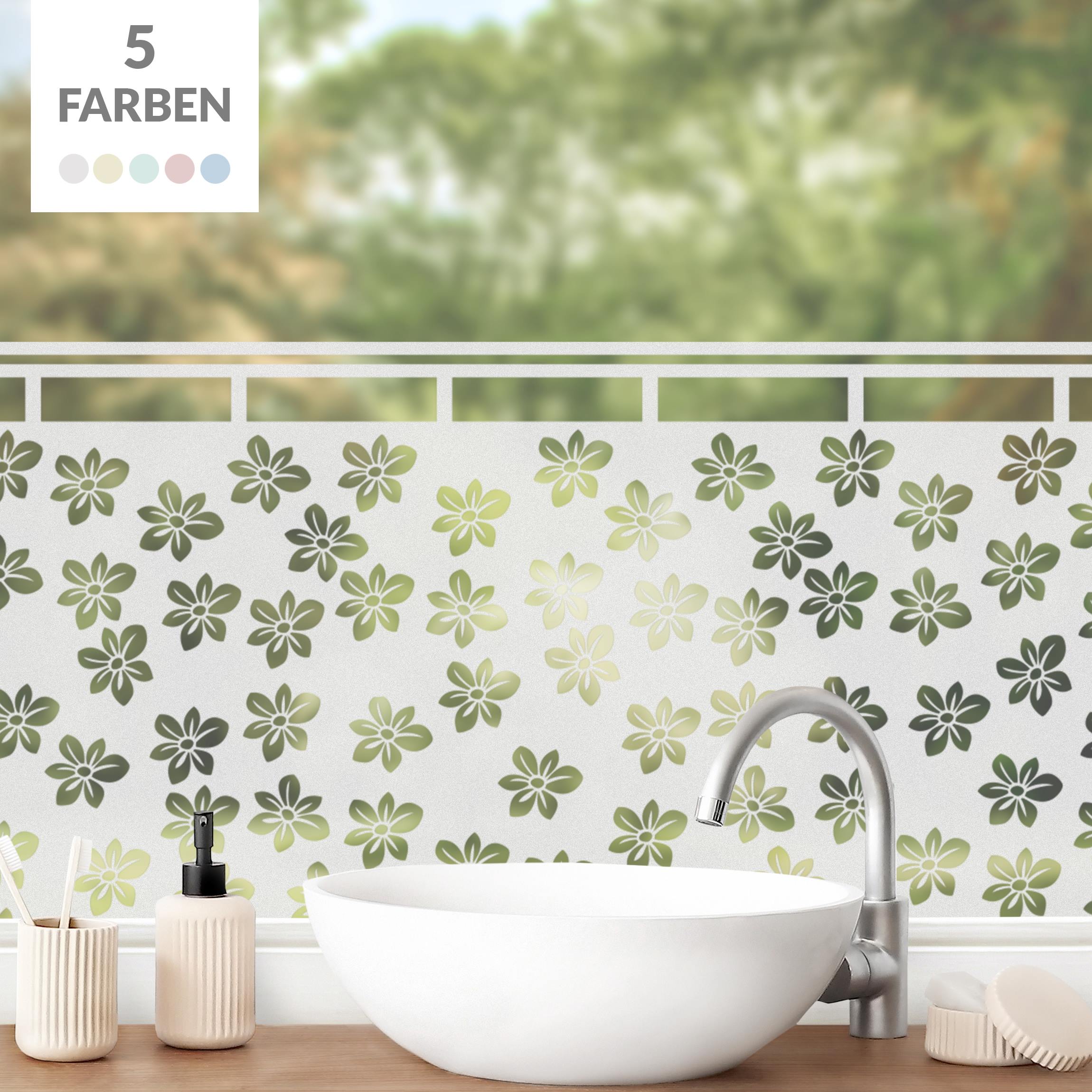 Fensterfolie Sichtschutz No.UL7 Streublümchen Gardine