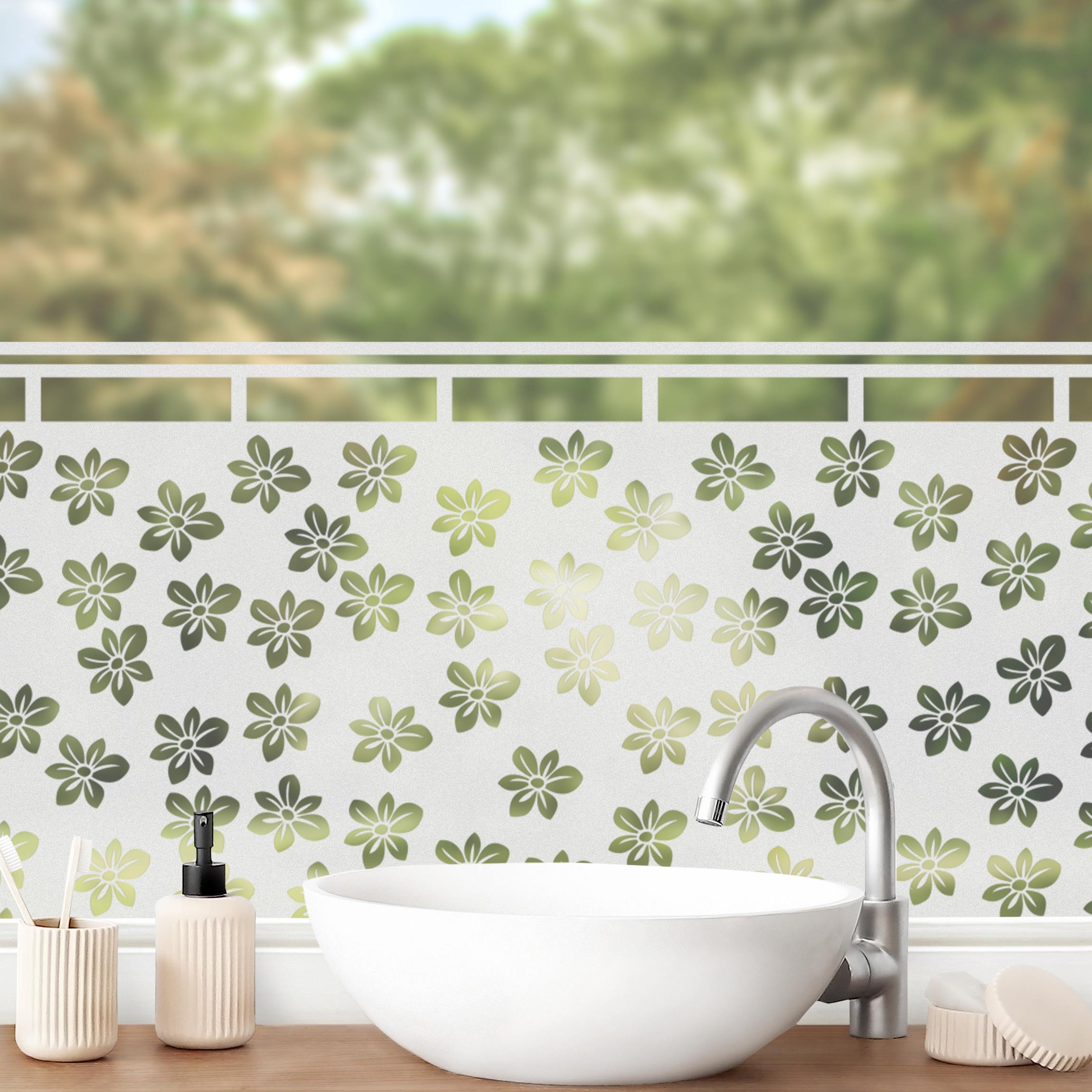 Fensterfolie Sichtschutz No.UL7 Streublümchen Gardine