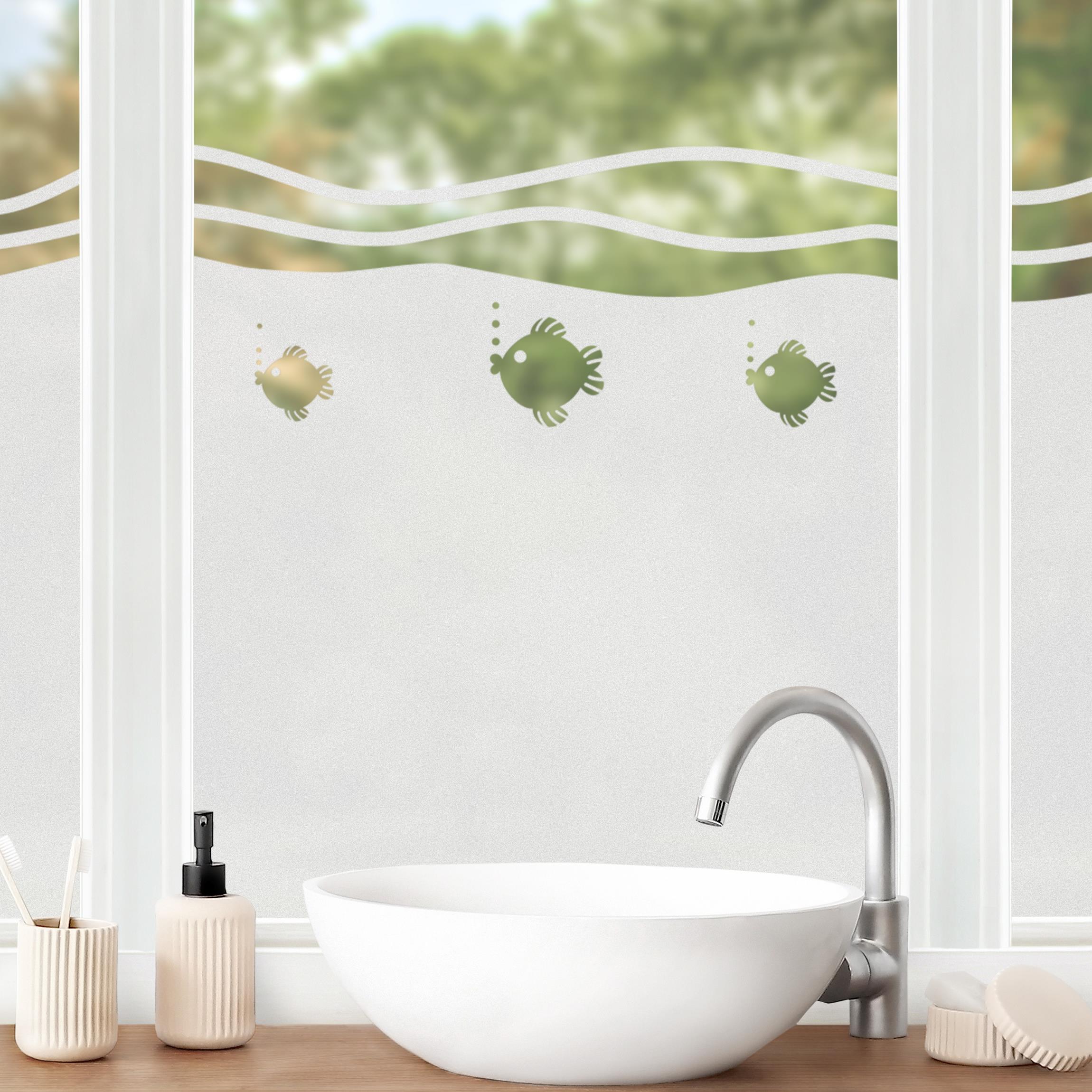 Fensterfolie Sichtschutz No.UL946 Fischchen II