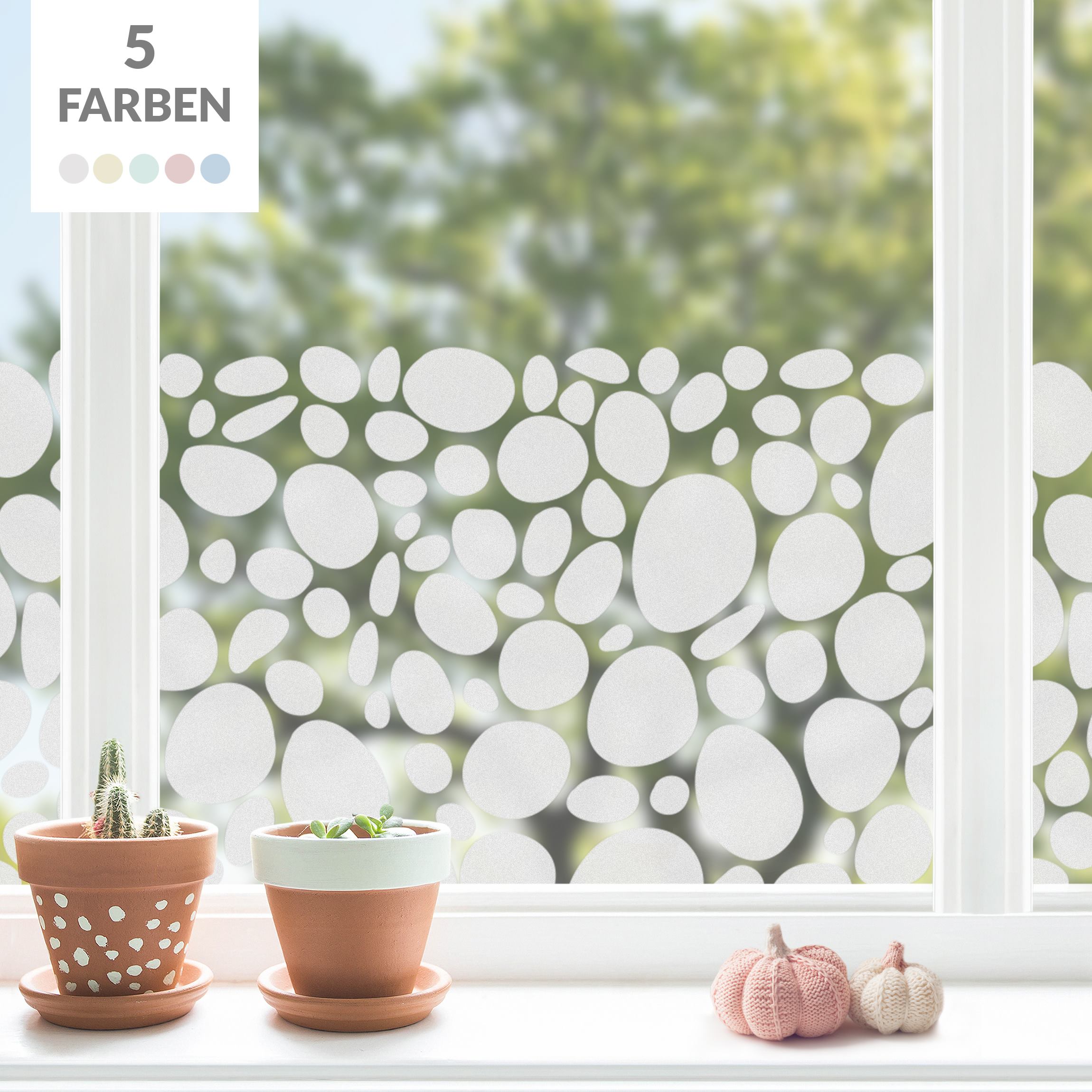 Fensterfolie Sichtschutz No.UL973 Kieselsteine I