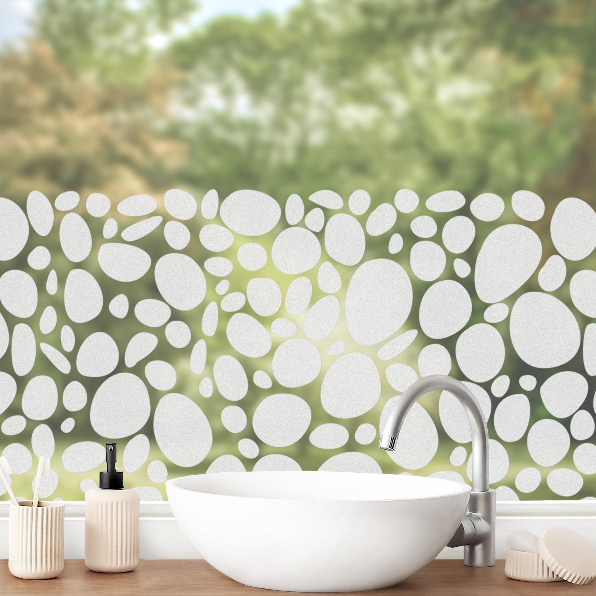 Fensterfolie Sichtschutz No.UL973 Kieselsteine I