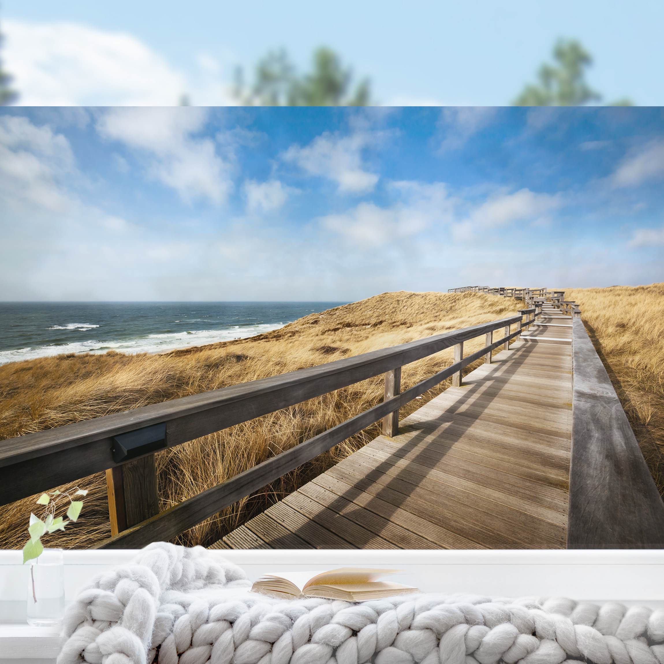 Fensterfolie Nordseespaziergang
