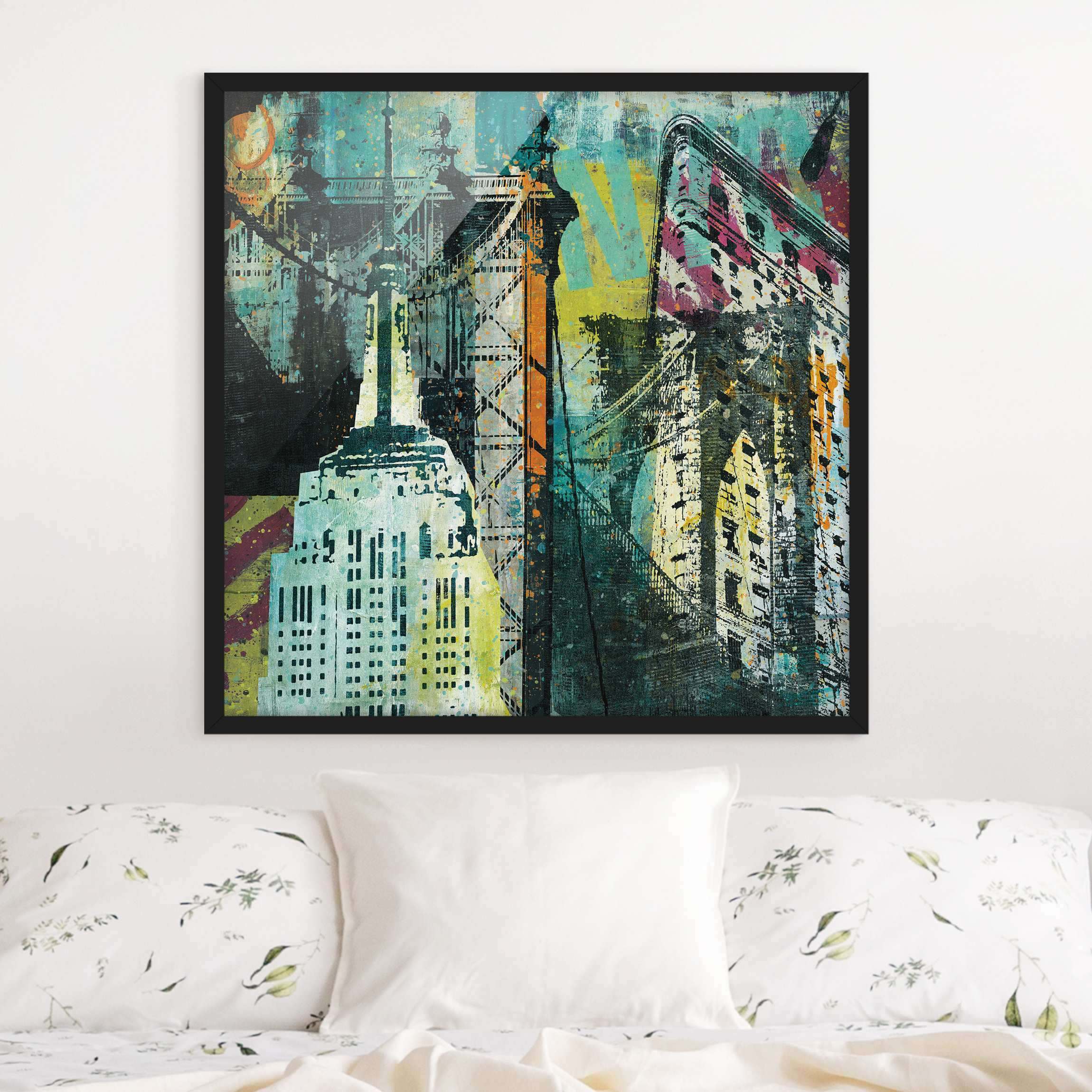 Bild mit Rahmen NY Graffiti