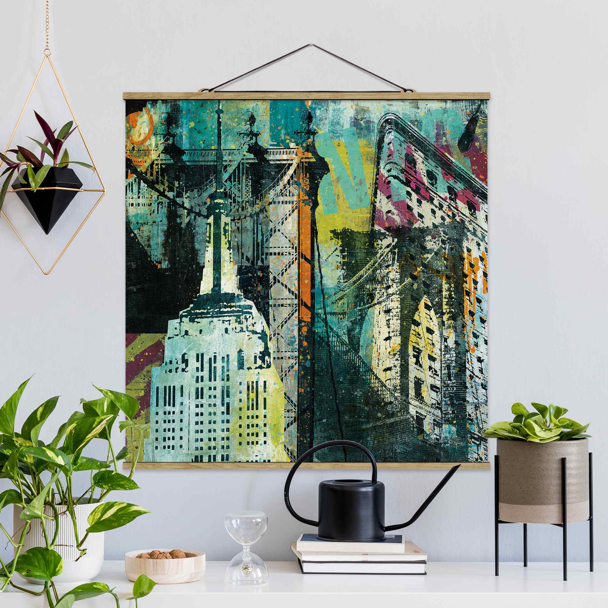 Stoffbild NY Graffiti