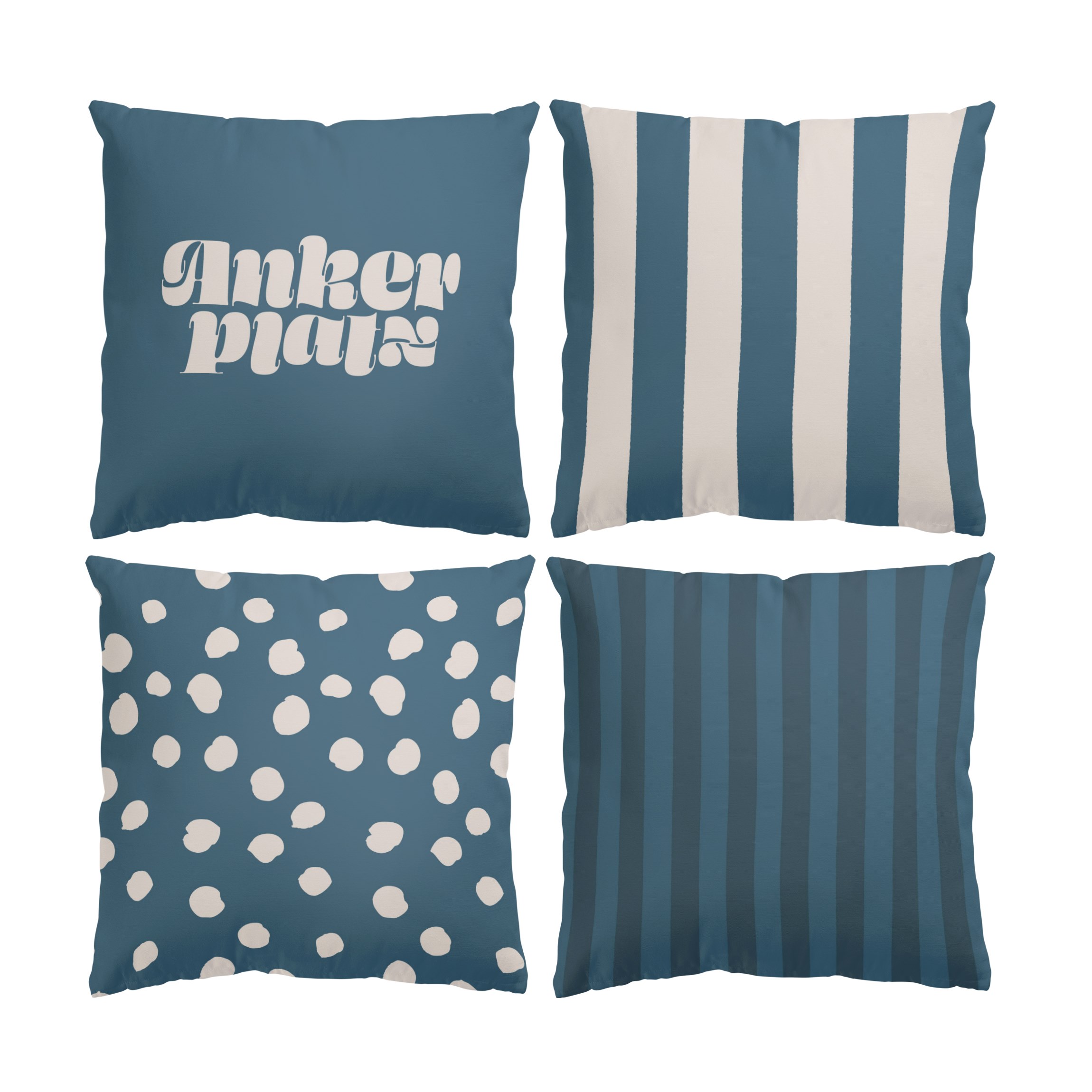 Dekokissen 4er Set Ocean Blue Set