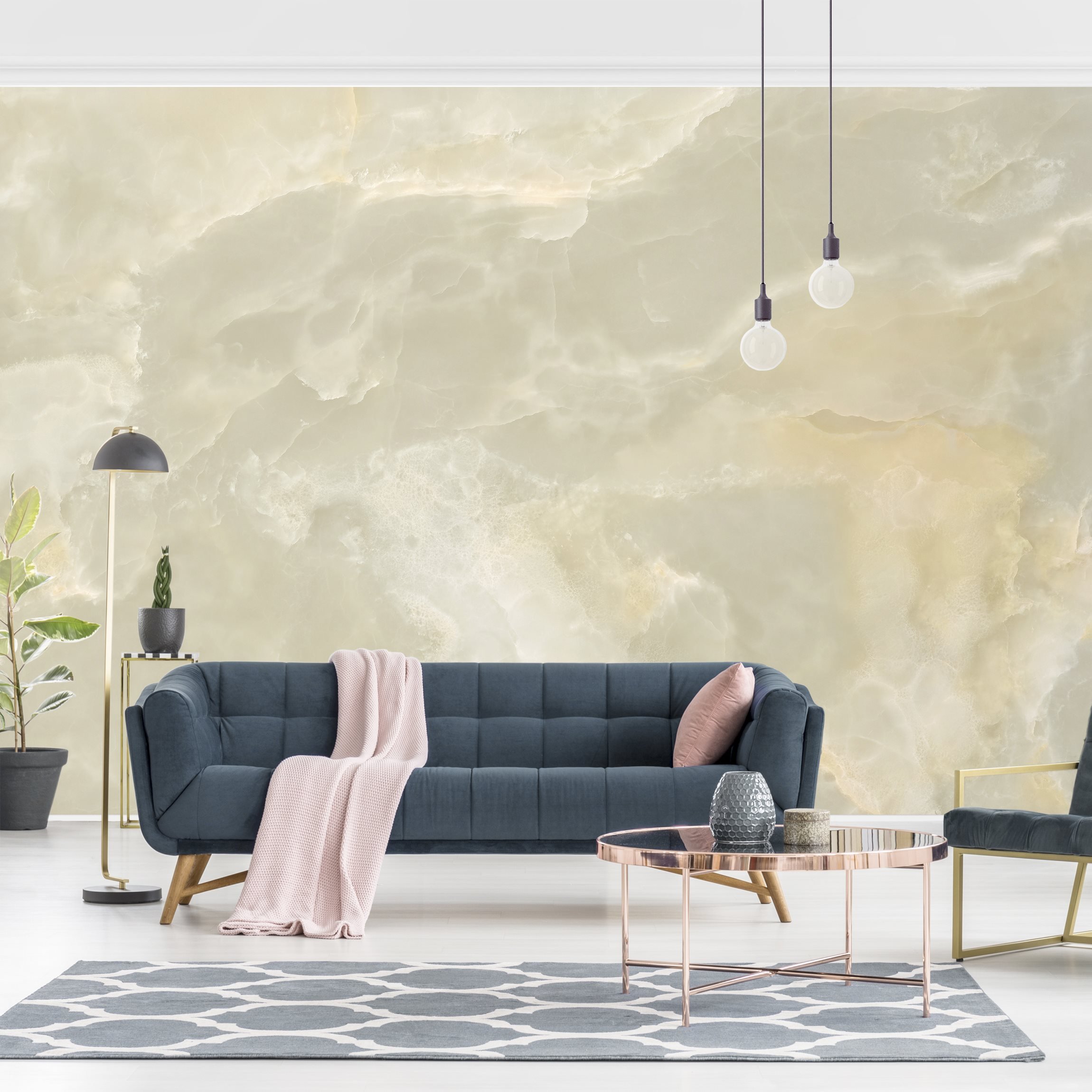 Fototapete Onyx Marmor Creme